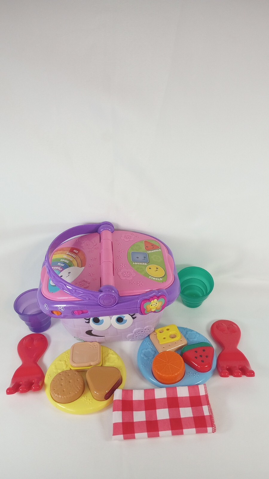 Leapfrog Purple Shapes & Sharing Picnic Baskets Learning Toddlers Toy 14Pcs