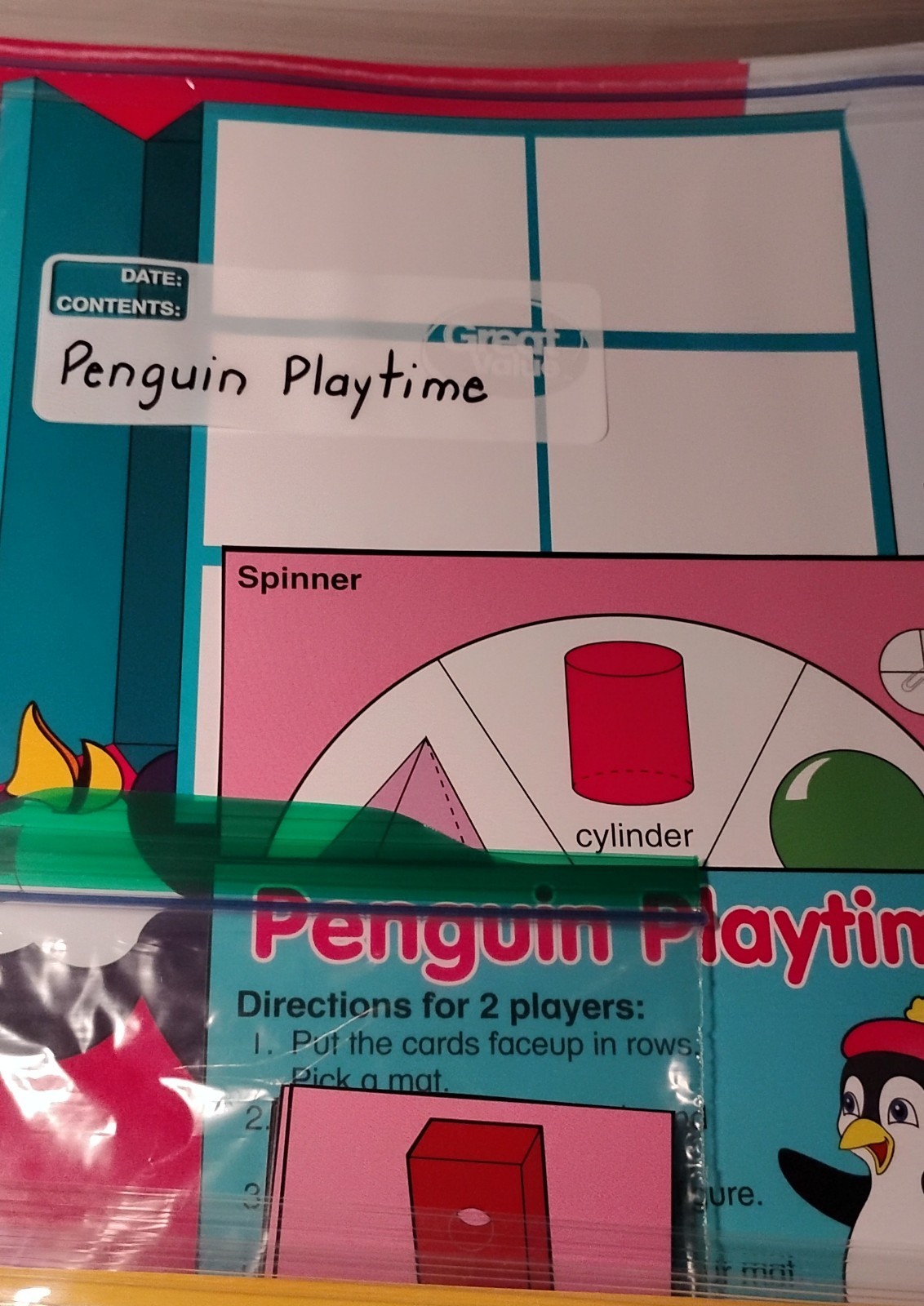 Education Center Theme Kits Penguins/ Solar System for Gr. 1-Laminated /LikeNew!