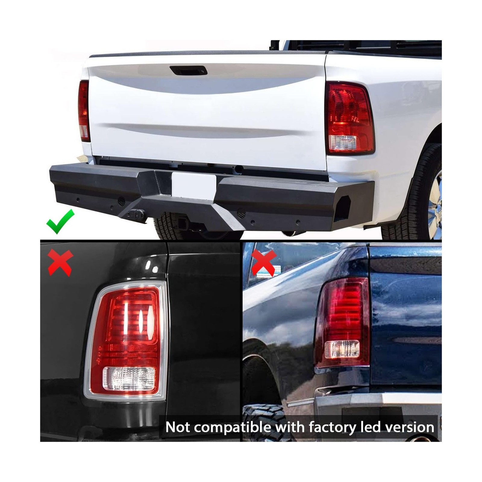AmeriLite for 2009-2022 Dodge Ram 1500/10-22 Ram 2500 3500 Pickup C-Type LED …