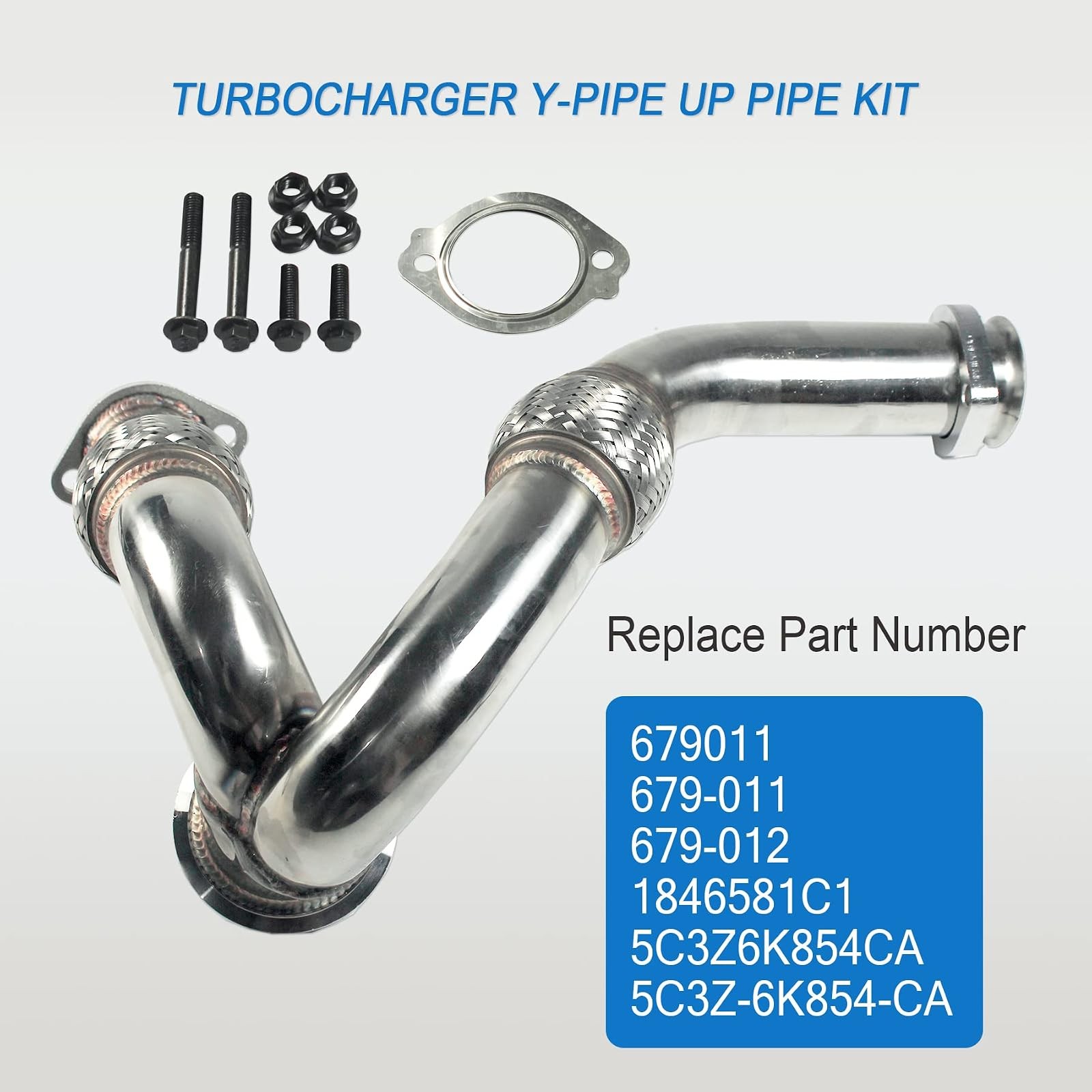 Ford 6.0L Diesel Turbo Y Pipe Kit JDMSPEED w Gasket