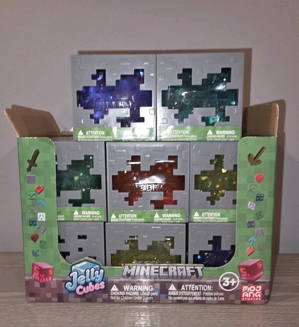 Minecraft Jelly Cube VIRAL Fidget Squishy – Pick Your Color (Similar to NeeDoh)