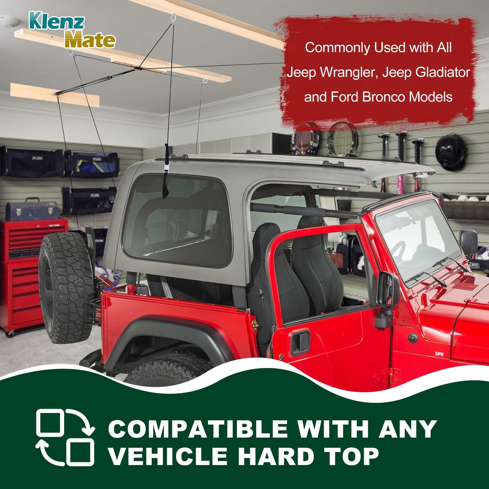 Upgraded Hardtop Removal Lift with Removal Tool Kit,Compatible with All Jeep …