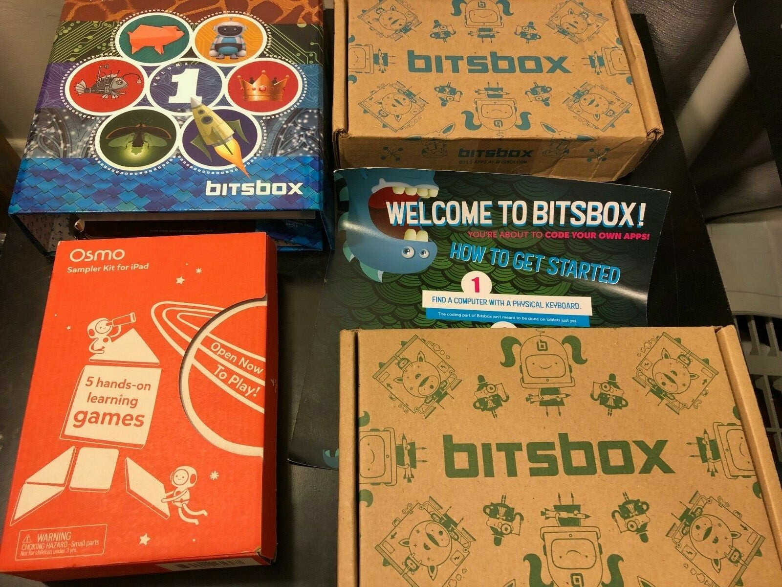Bitsbox Computer STEM Education Coding App Kit for Kids & Osmo Sampler iPad!!!