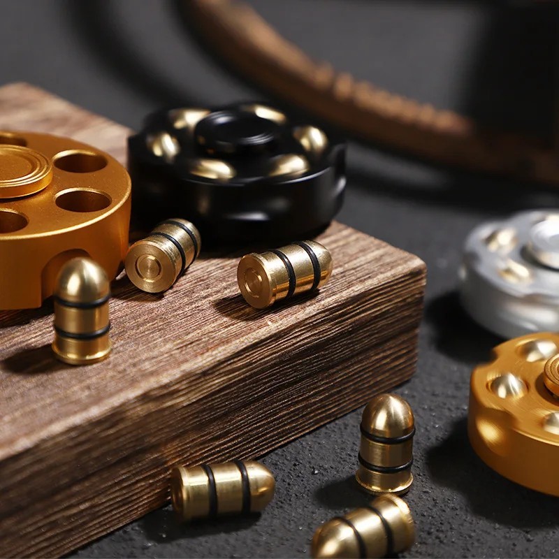 Metal EDC Fidget Spinner Alloy Hand Roller Stress Relief Decompression Toy.