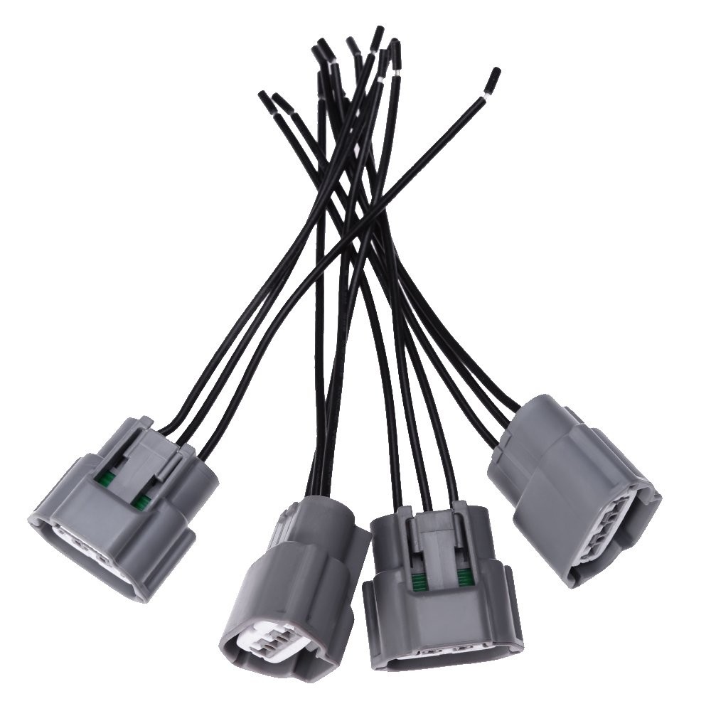 Hoypeyfiy 4pcs Ignition Coil Pack Wiring Harness Connector Replacement for…