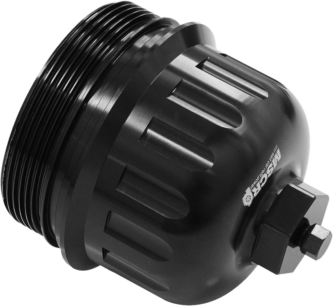 Billet Fuel Filter Housing Cap Compatible with 2017-2019 Chevy/GMC 6.6L L5P