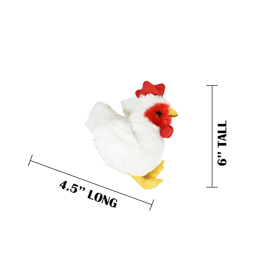 Chicken, Plush Toy, Stuffed Animal, Realistic Soft Model, Replica, Kids 6″ F895