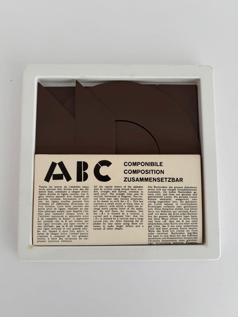 DANESE by Bruno Munari 1960 ” ABC COMPONIBILE ” Educational Toys
