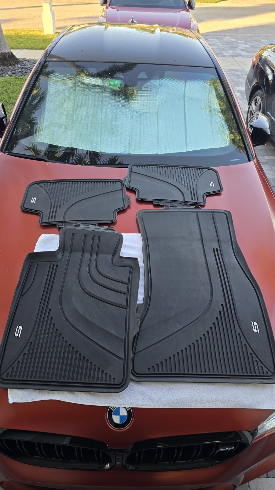 Genuine BMW M5 All Weather Floor Liners Full Set 82112453784