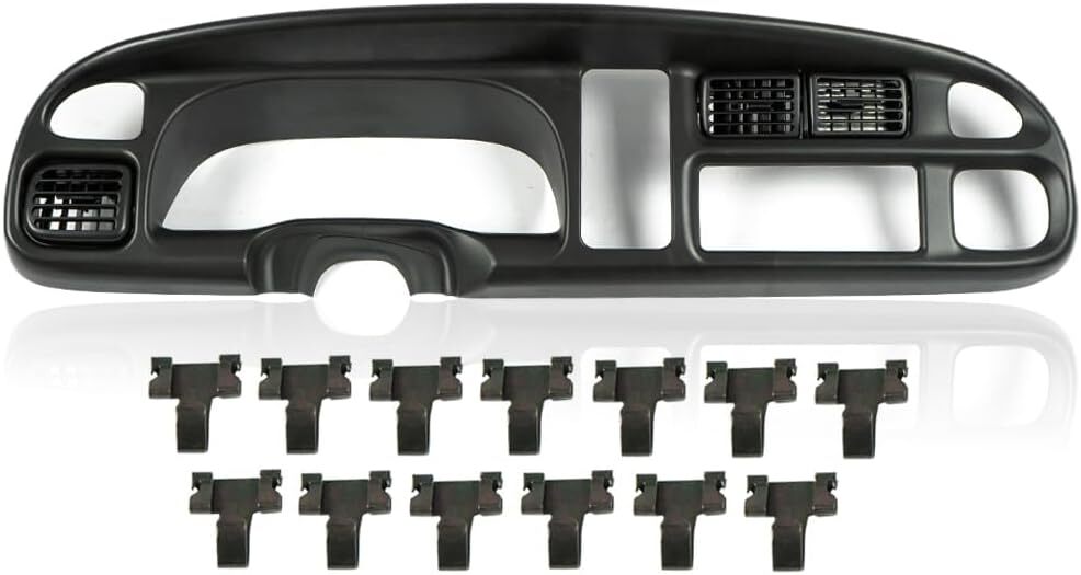PIT66 Dash Board Bezel Cover Compatible with 1998 1999 2000 2001 2002 Dodge Ram
