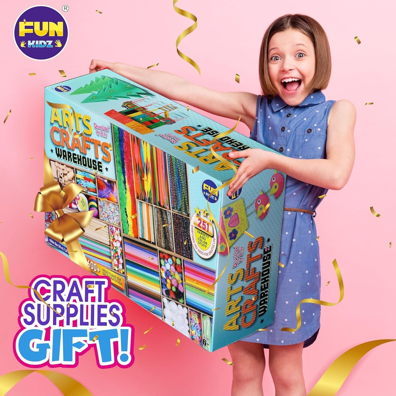 3 Layers Jumbo Arts and Crafts Supplies Warehouse, Biggest Chest Box 17.91Wx1…