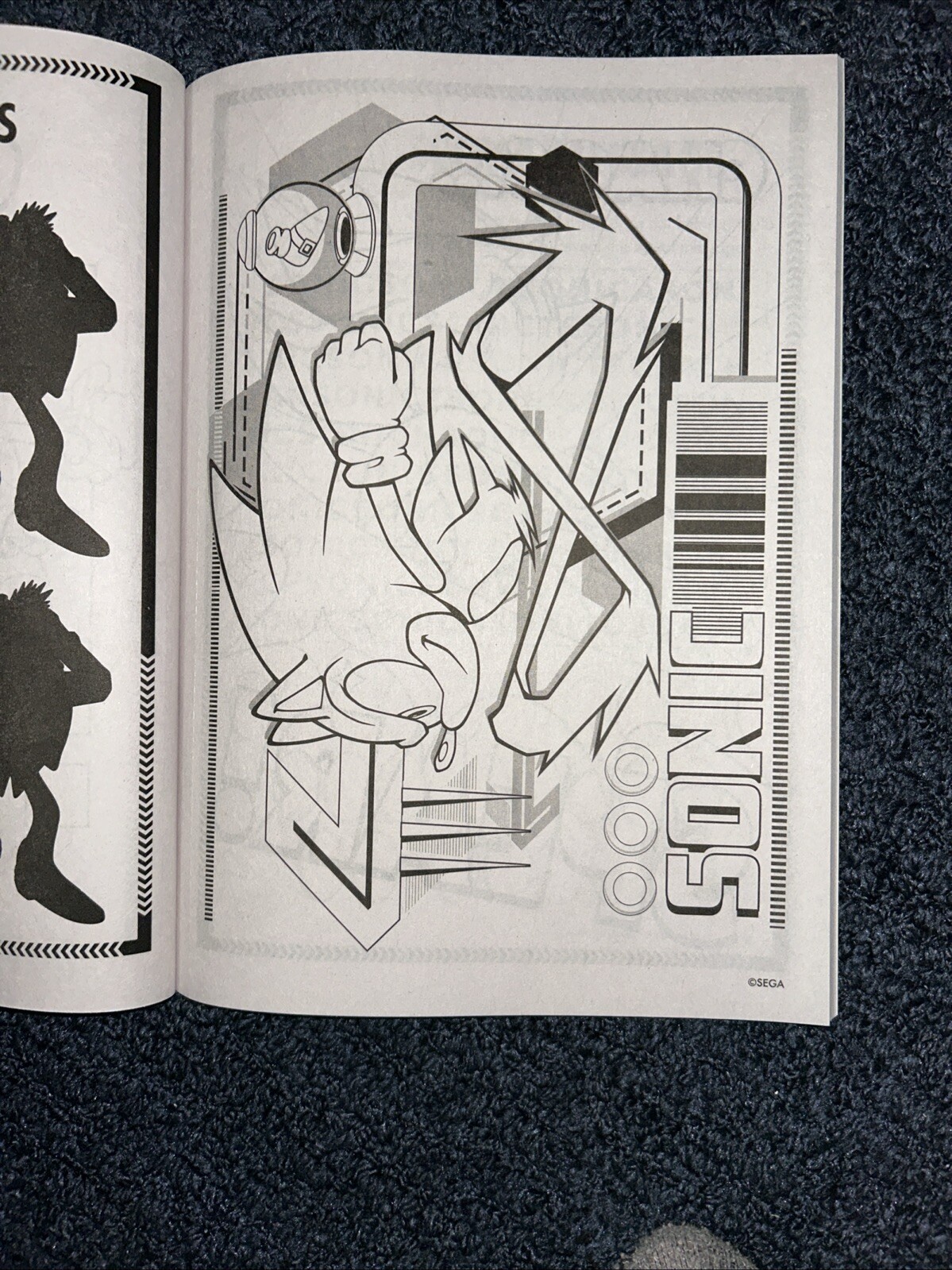 Sonic The Hedgehog Jumbo Coloring & Activity Book New Bendon Made In USA