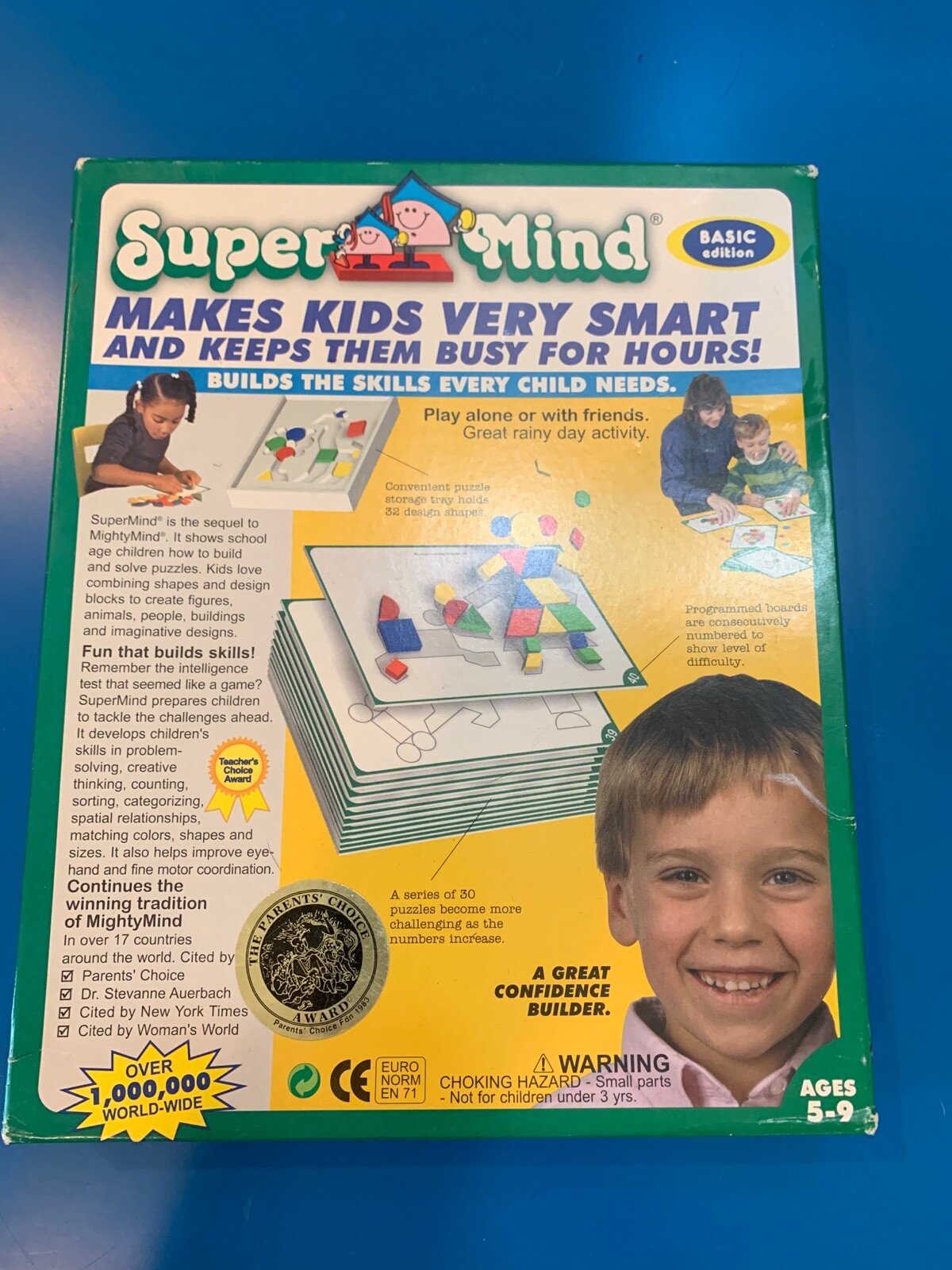 Super Mind Basic Edition Tiles Shapes Activity Puzzle Cards Smart STEM, COMPLETE