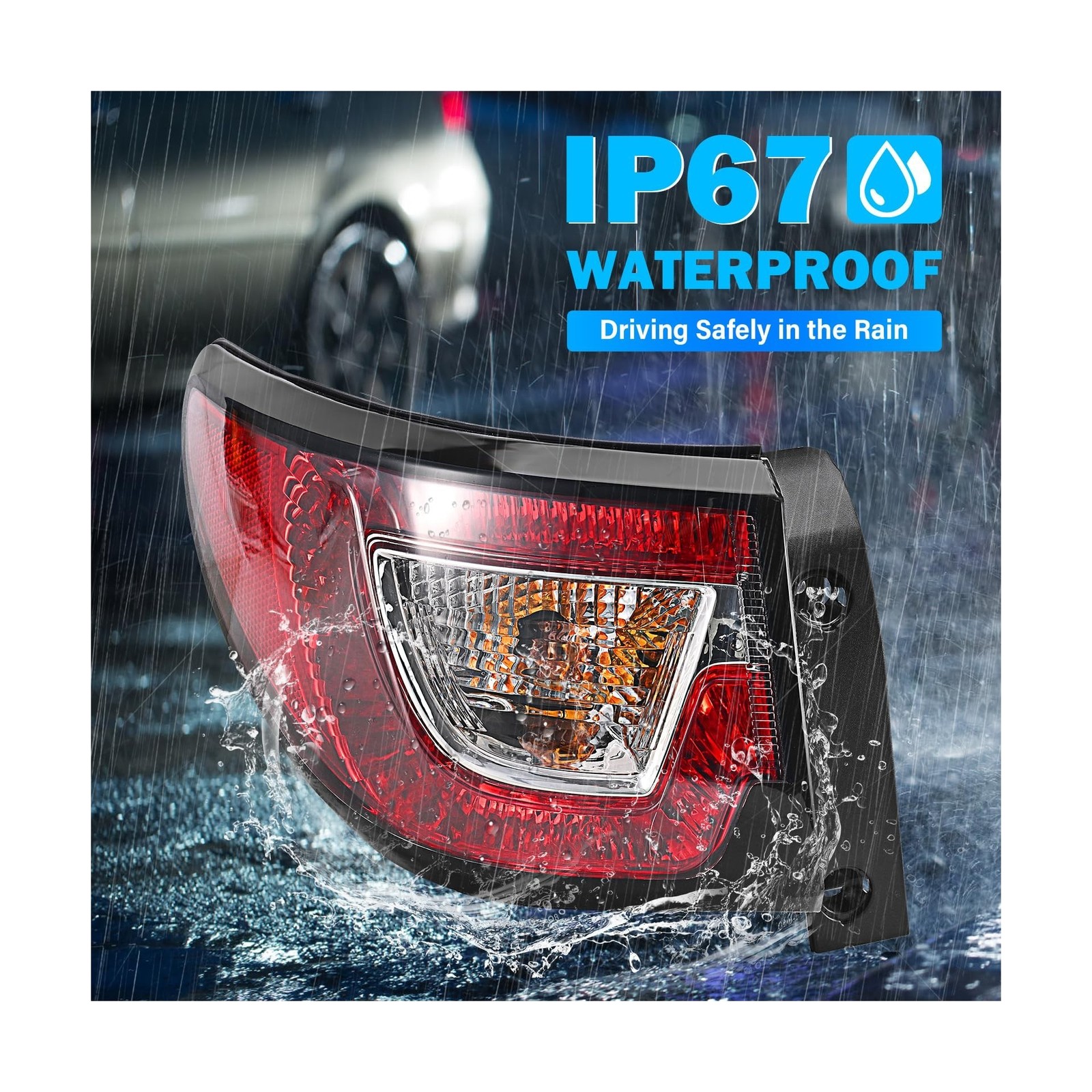 Tail Lights Assembly Compatible with 2013 2014 2015 2016 2017 Chevy Traverse …