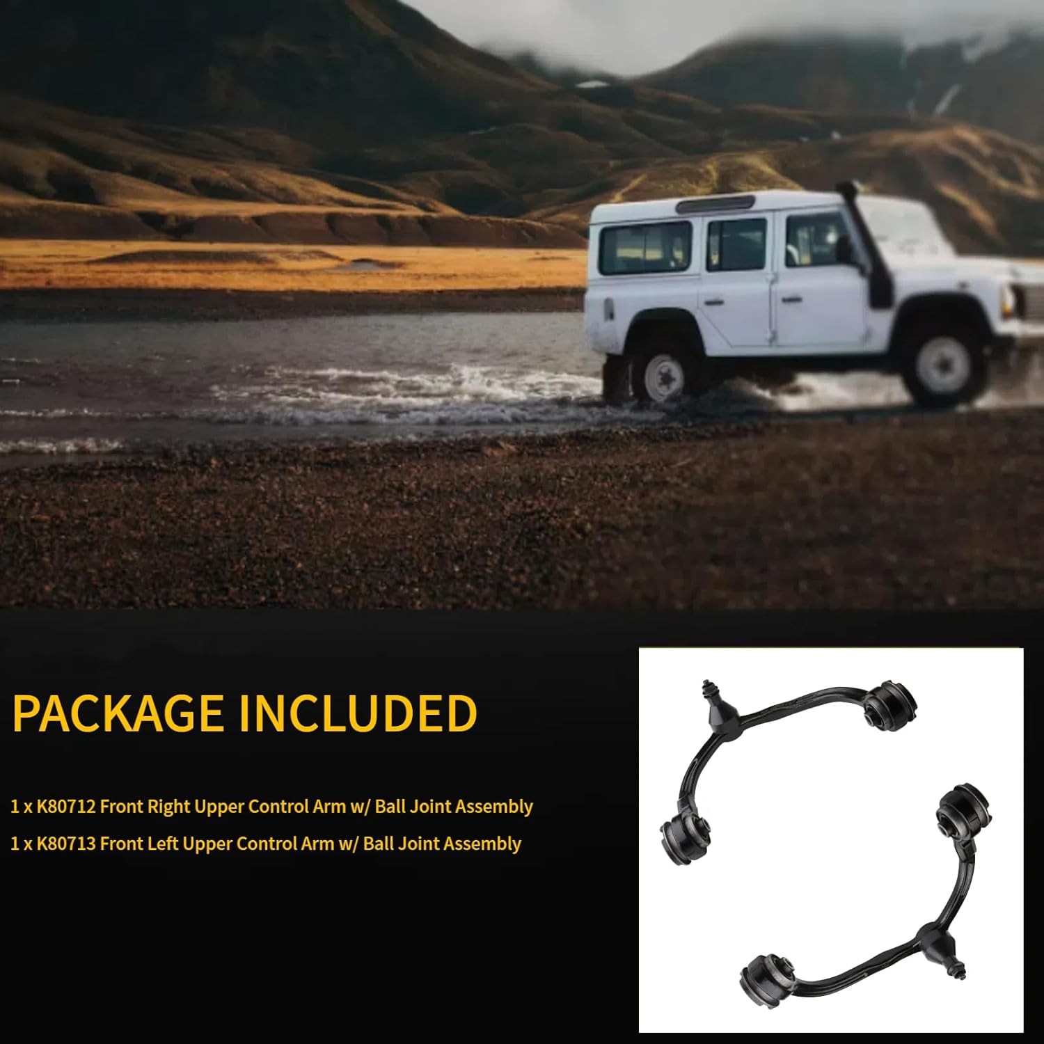 2pc Front Upper Control Arm Kit for Ford Expedition 2003 2004 2005 2006 2007,