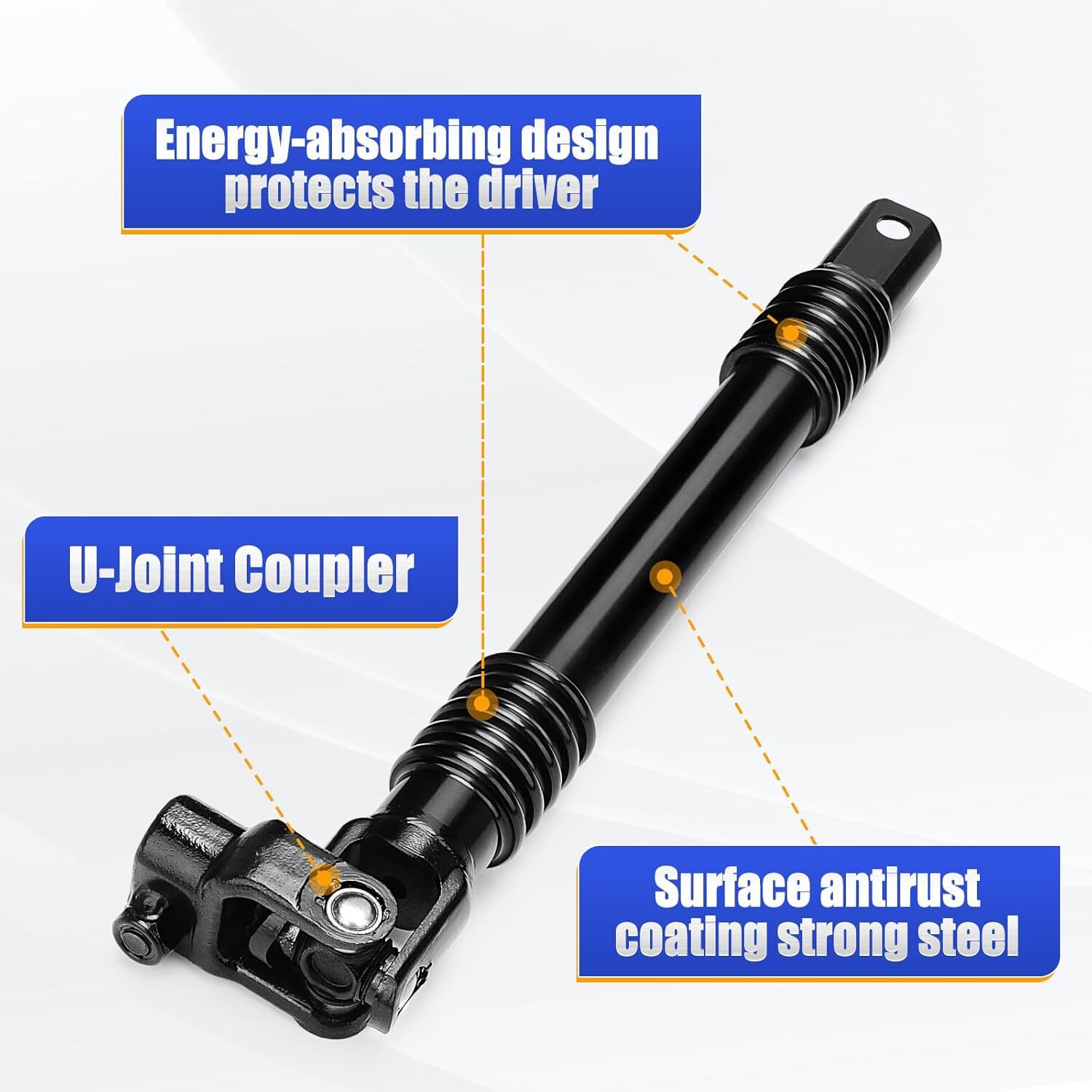 425-131 Lower Steering Shaft w/U-Joint Compatible with 2001-2010 Chevy Silverado
