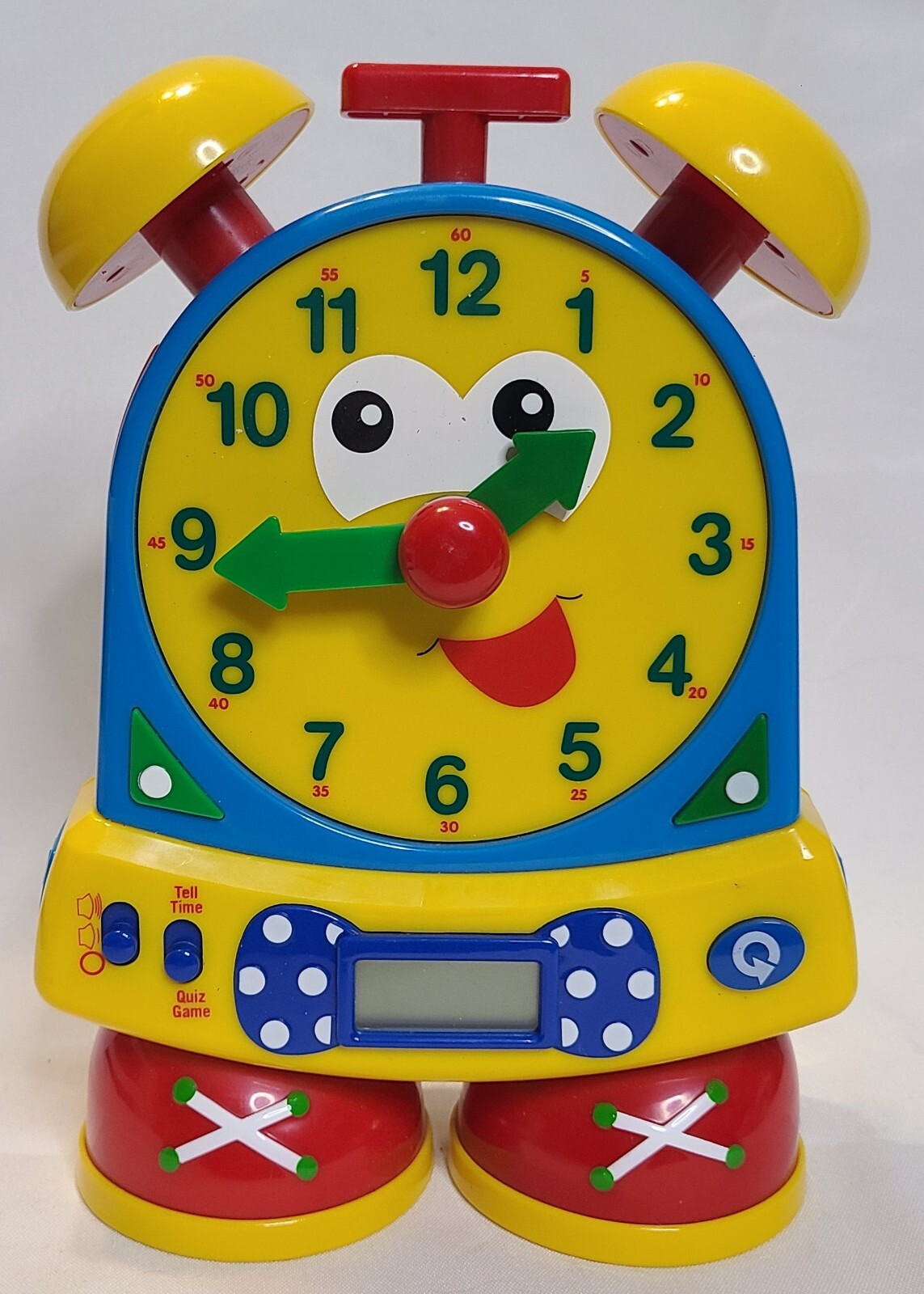 Vintage The Learning Journey Telly the Teaching Time Clock FUN! Tested WORKS
