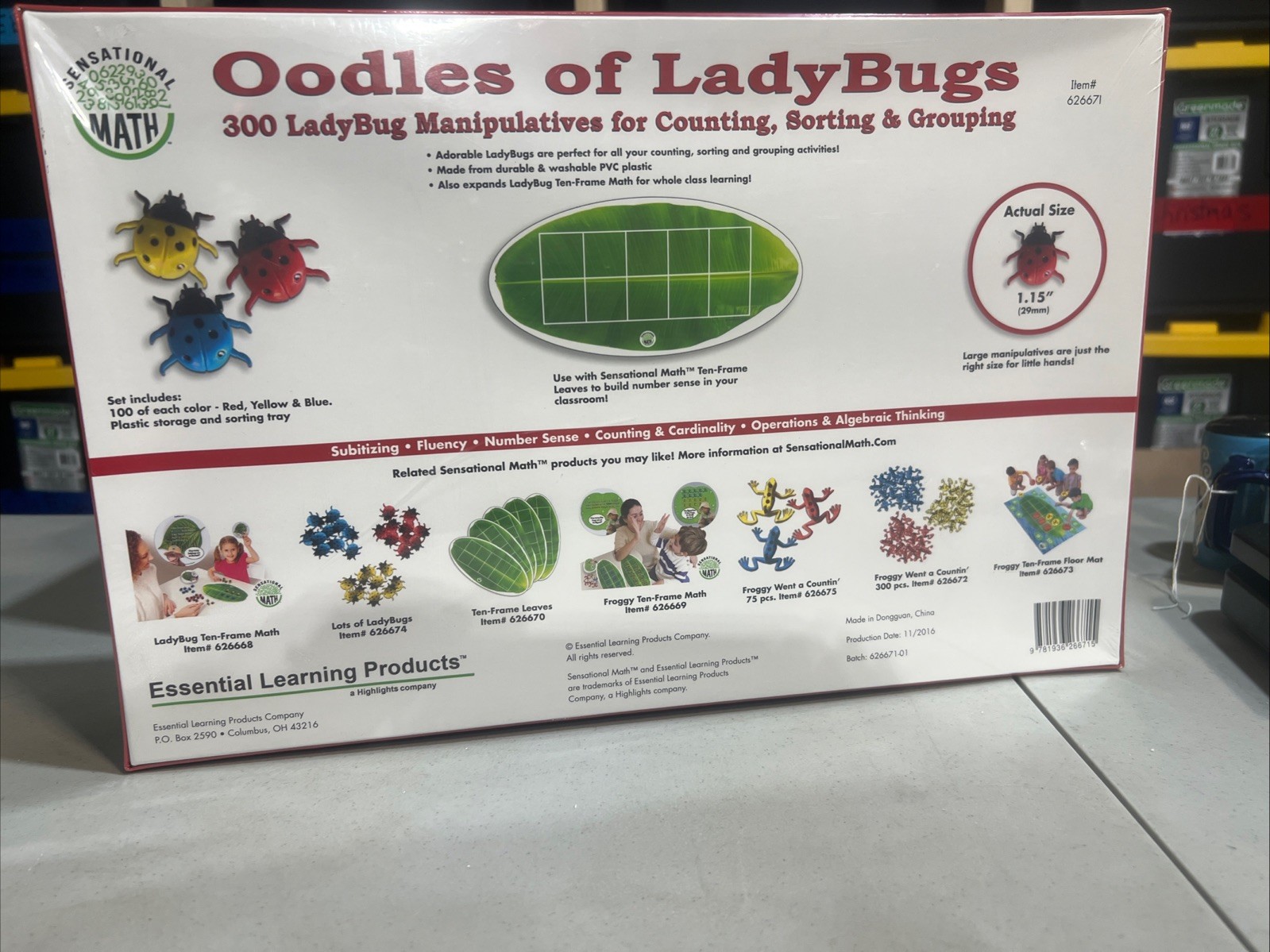 Essential Learning Products Oodles of Ladybugs 300 Math Education Counting NIB G
