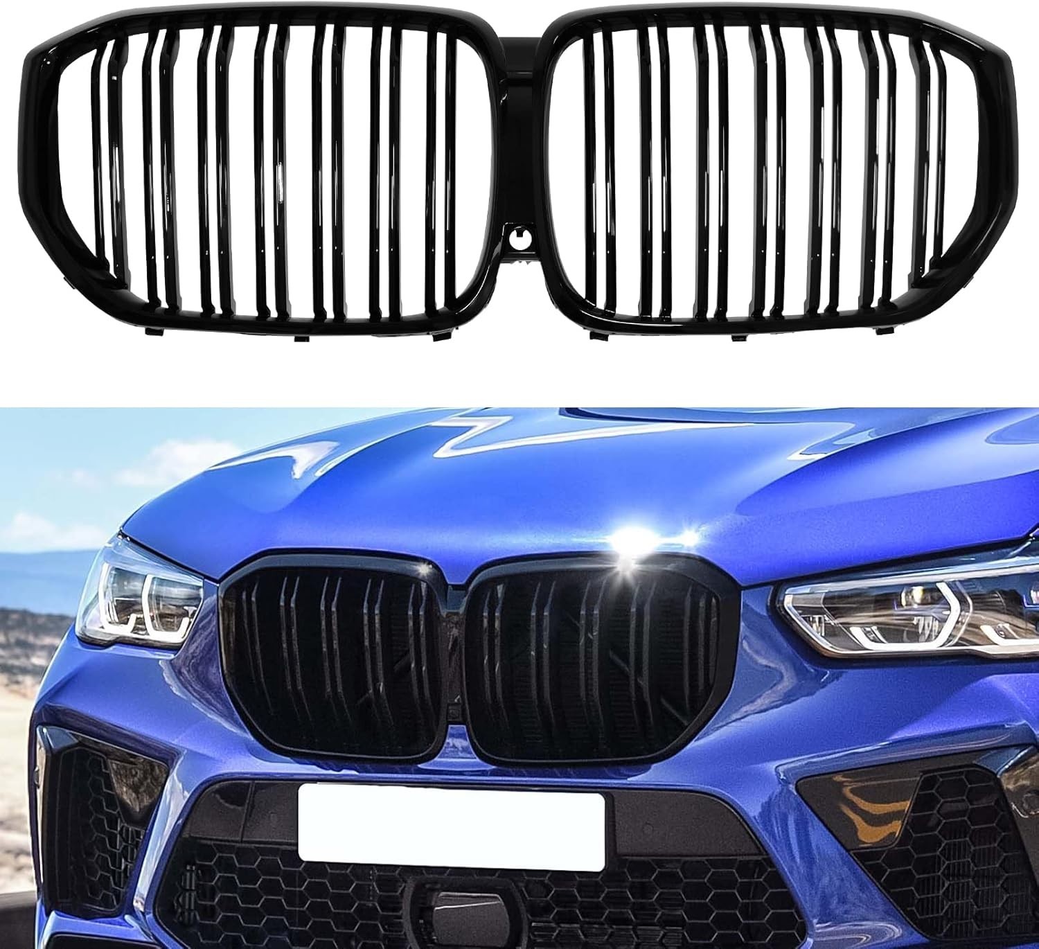 X5 G05 Grille Compatible with 2019 2020 2021 2022 2023 BMW X5 G05 Grill, ABS….