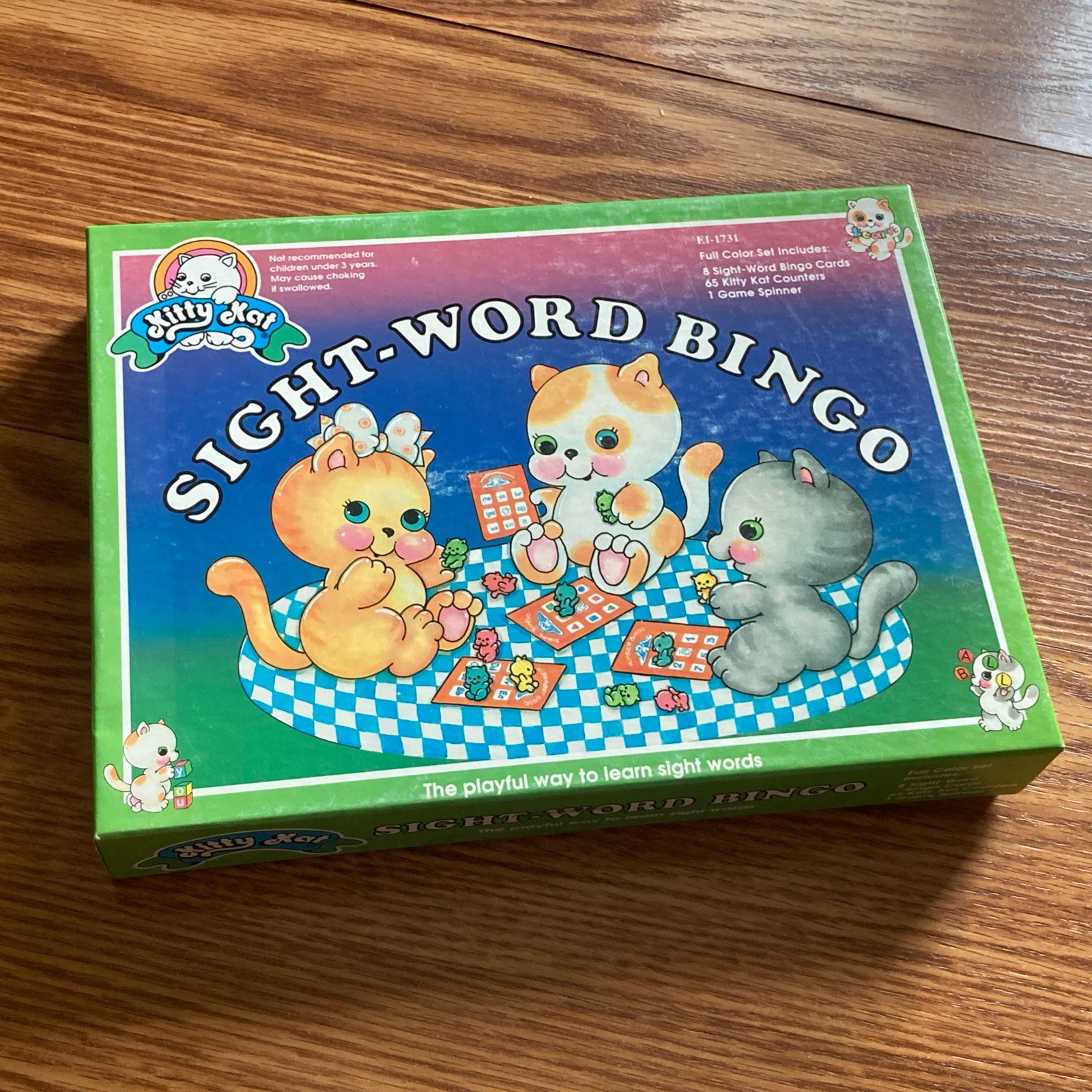 Kitty Kat Sight Word Bingo Home School Game Open Box New Vintage