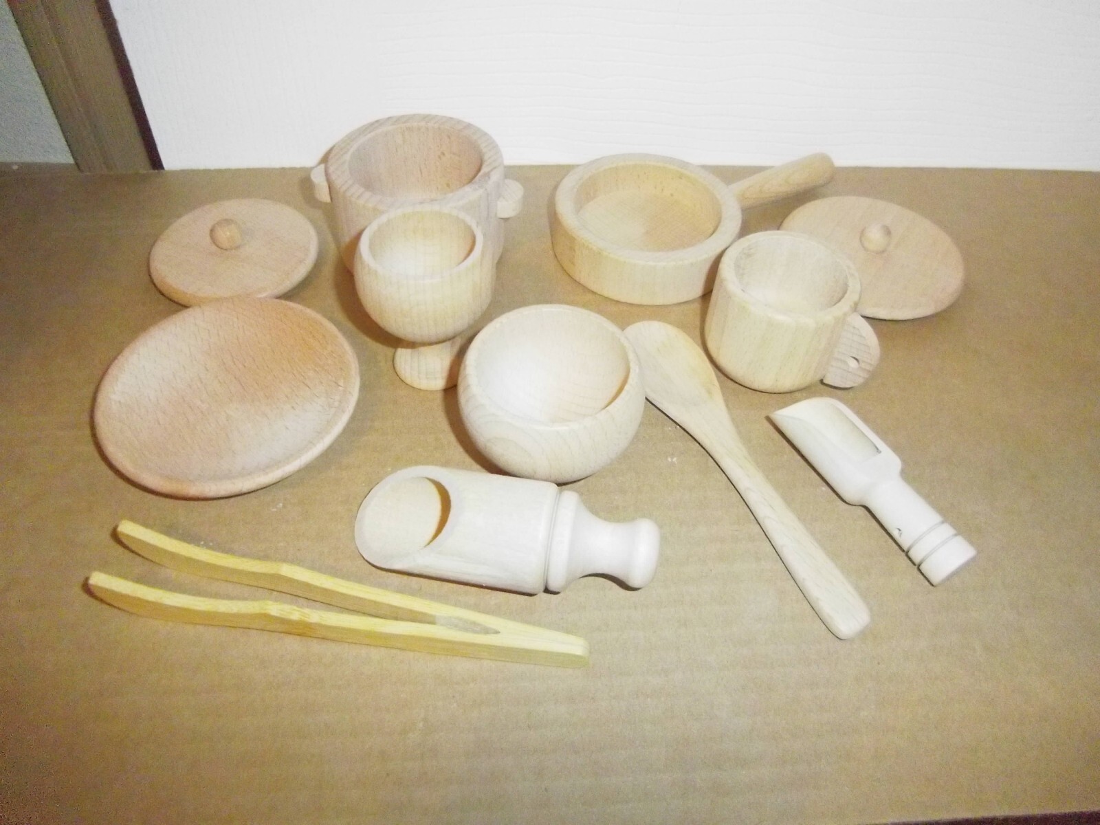 Migargle Sensory Bin Tools, Montessori , Waldorf Toys Wooden 12 pcs Complete