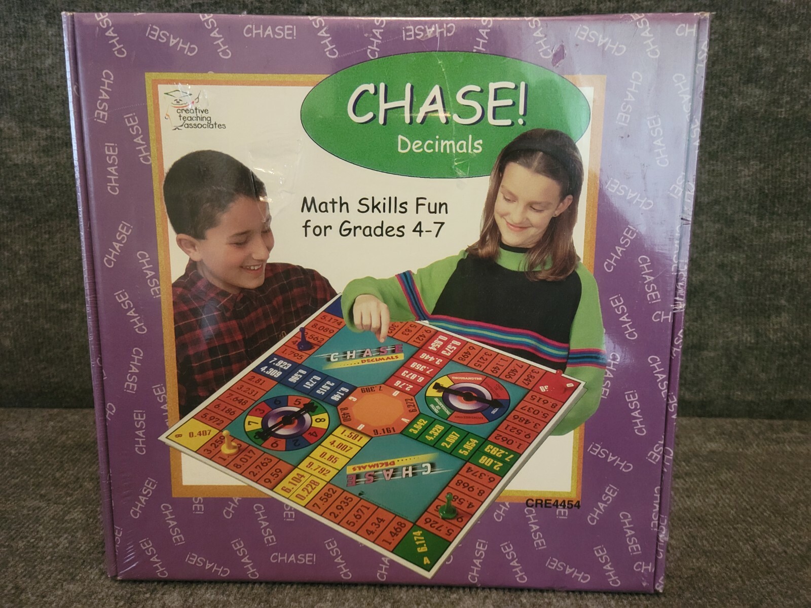 Vintage 1998 CHASE! Decimal Math Fun for Grades 4-7 by Creative Teaching Assoc.