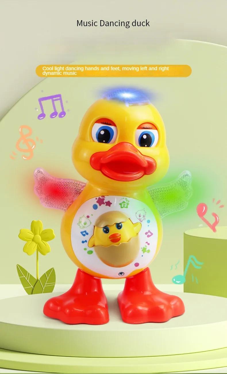 Dancing Electric Duck Toy – Lights, Music, Eye Blink, Fun Gift for Kids