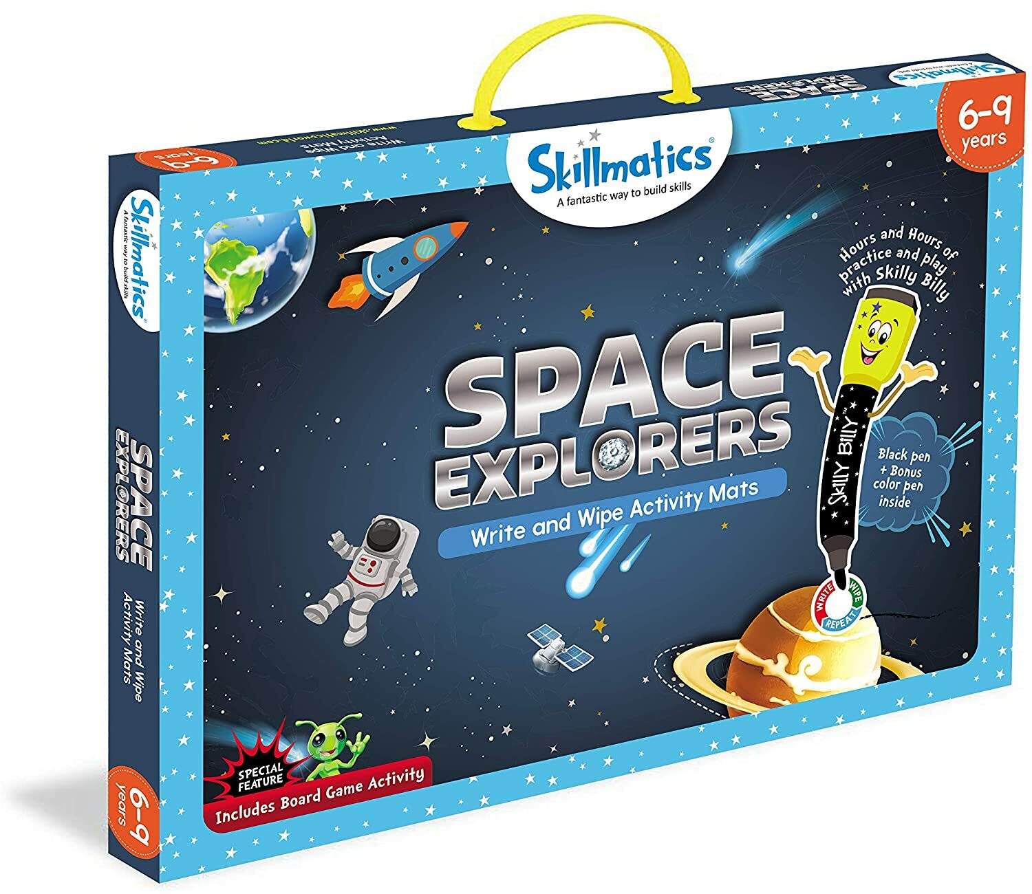 Skillmatics Educational Game: Space Explorers 6-9 Years | Erasable and Reusable