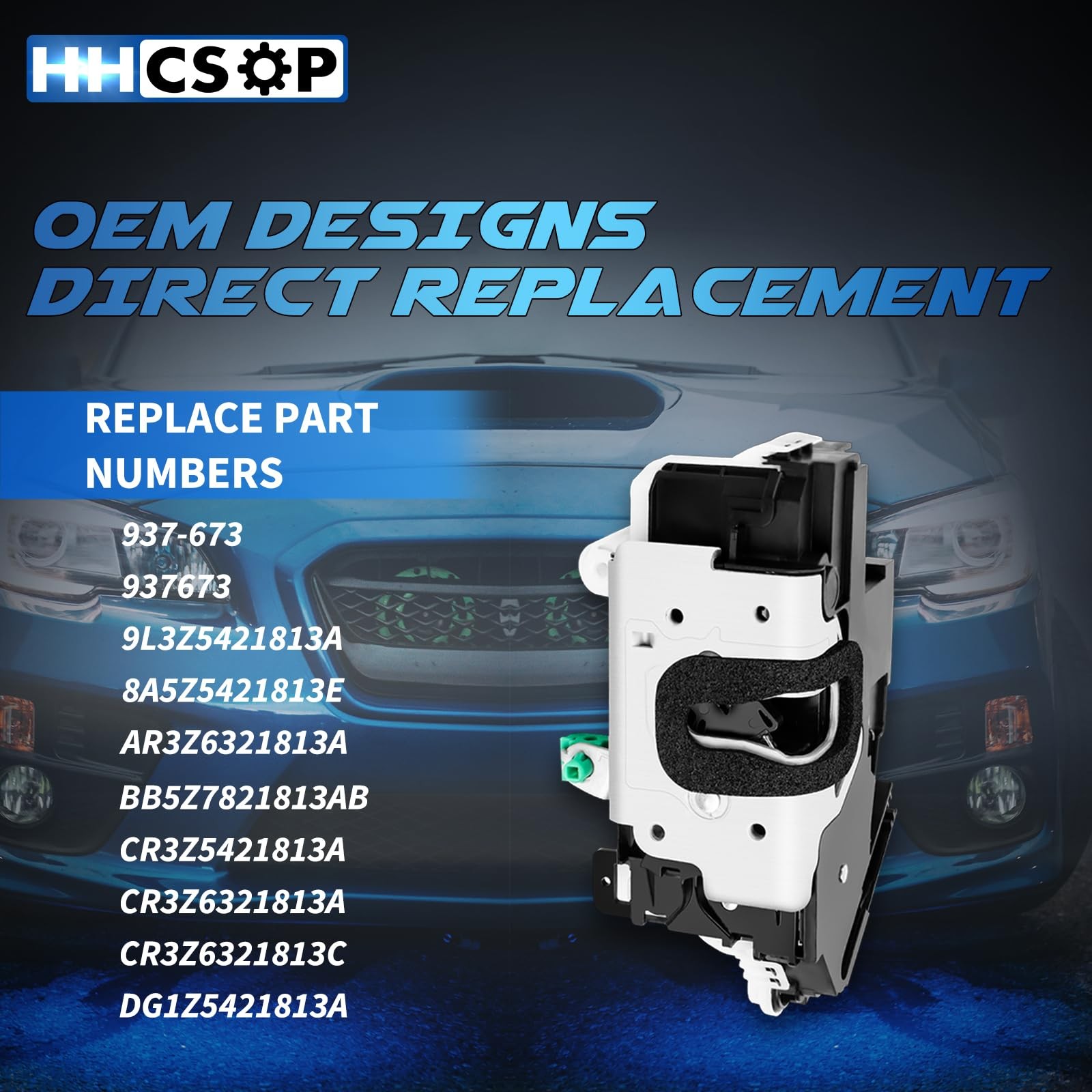 HHCSOP Front Left Driver Side Door Lock Latch Actuator Replacement for White