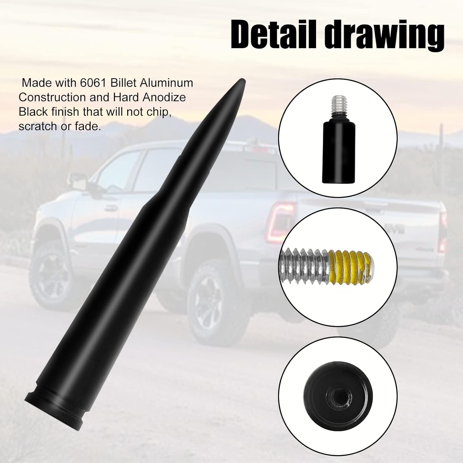 Car Antenna Compatible with Ford F150 F250 F350 Super Duty Ford Mustang Raptor T