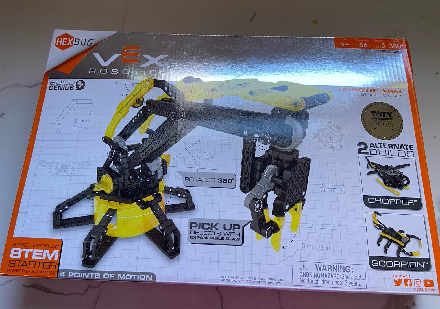 HEXBUG VEX Robotic Arm Construction Kit 380+ Pcs NEW