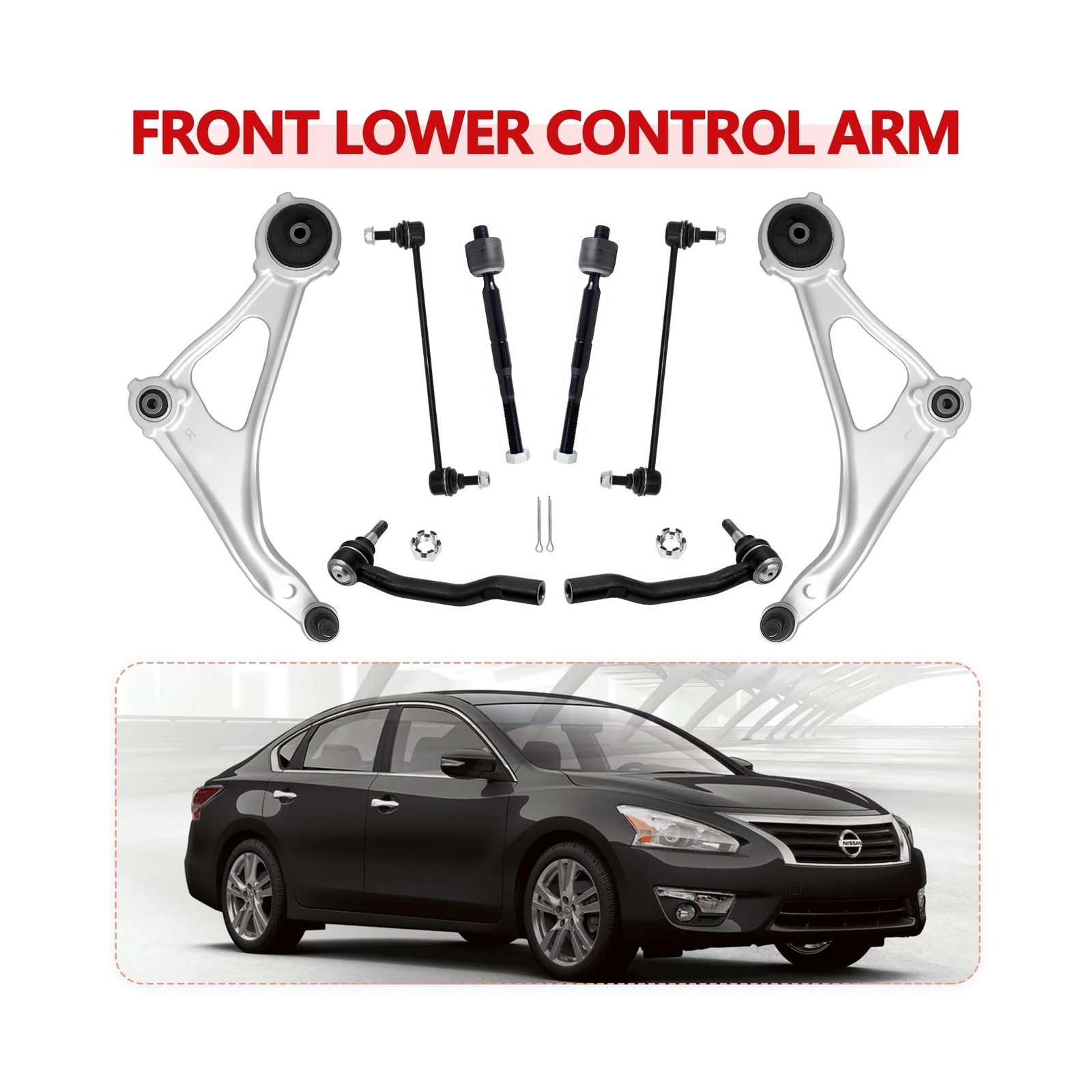 Front Lower Control Arm Kit Fits 2014-2018 Nissan Altima,2013 Nissan Altima 4…