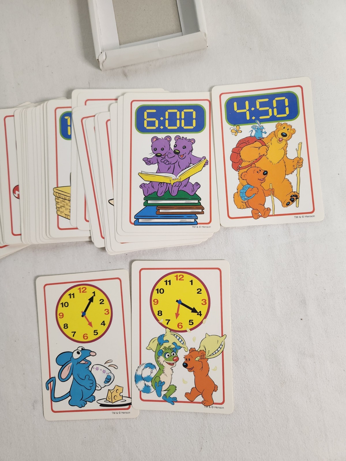 Bear in the Big Blue House Tell Time With Bear Flash Learning Cards Ages 2-5