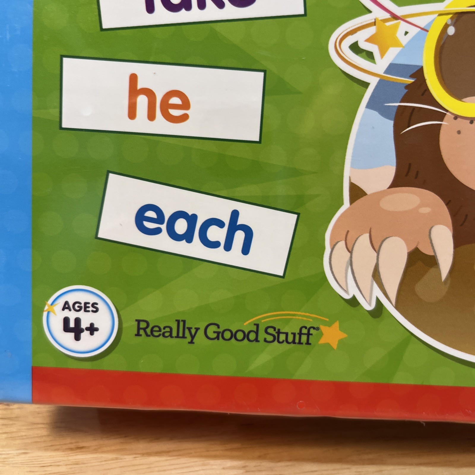 Really Good Stuff Whack-A-Sight-Word Game Visual Tactile and Auditory Learning