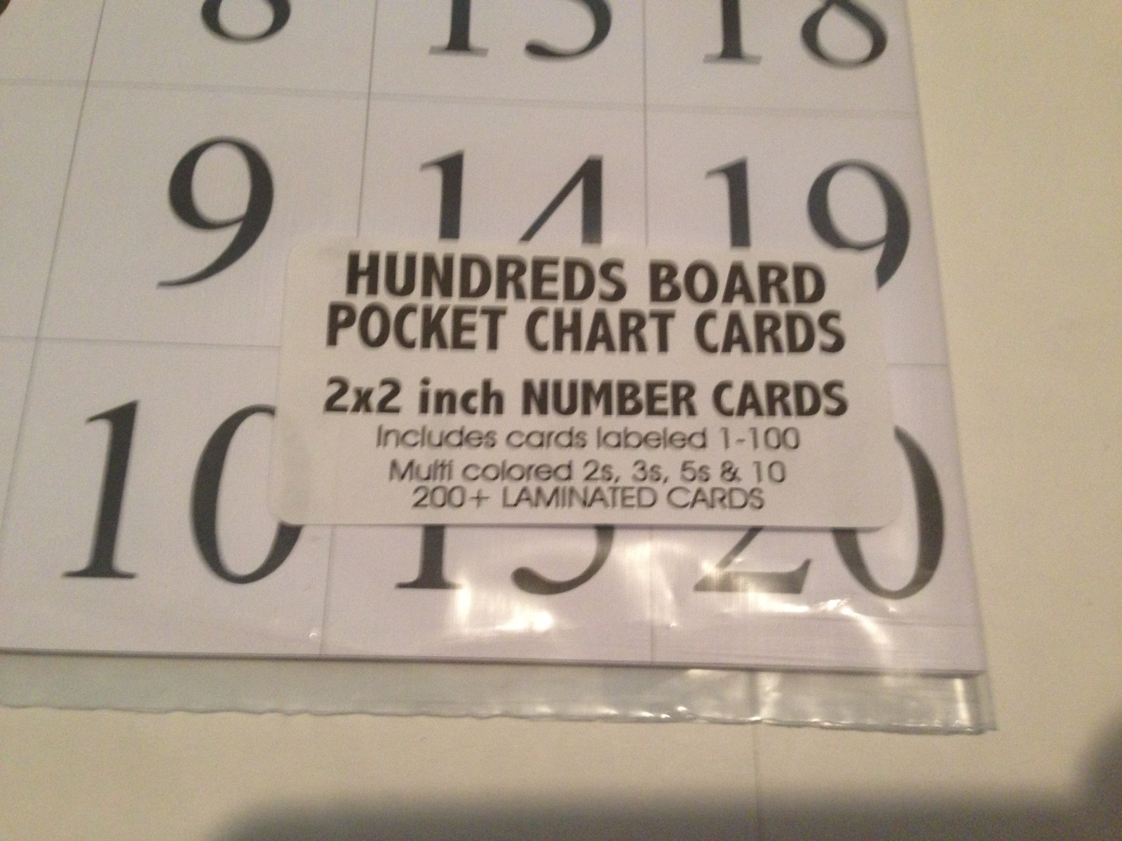 Hundreds Board Pocket Chart Cards 200+ cards – Laminated Cards Set