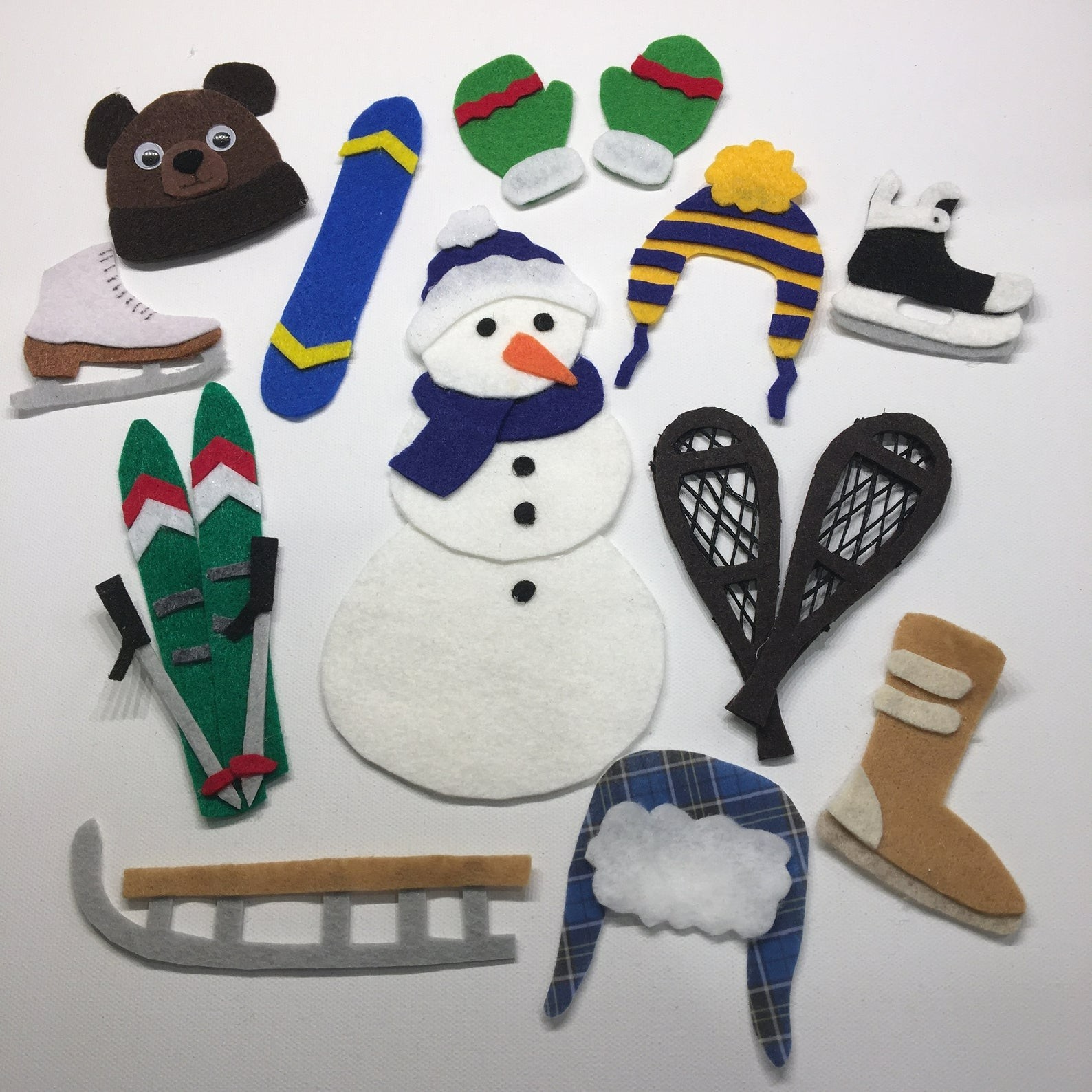 Winter Fun – Celebrate Snowy Days – Sample Set for Felt /Flannel Board Play