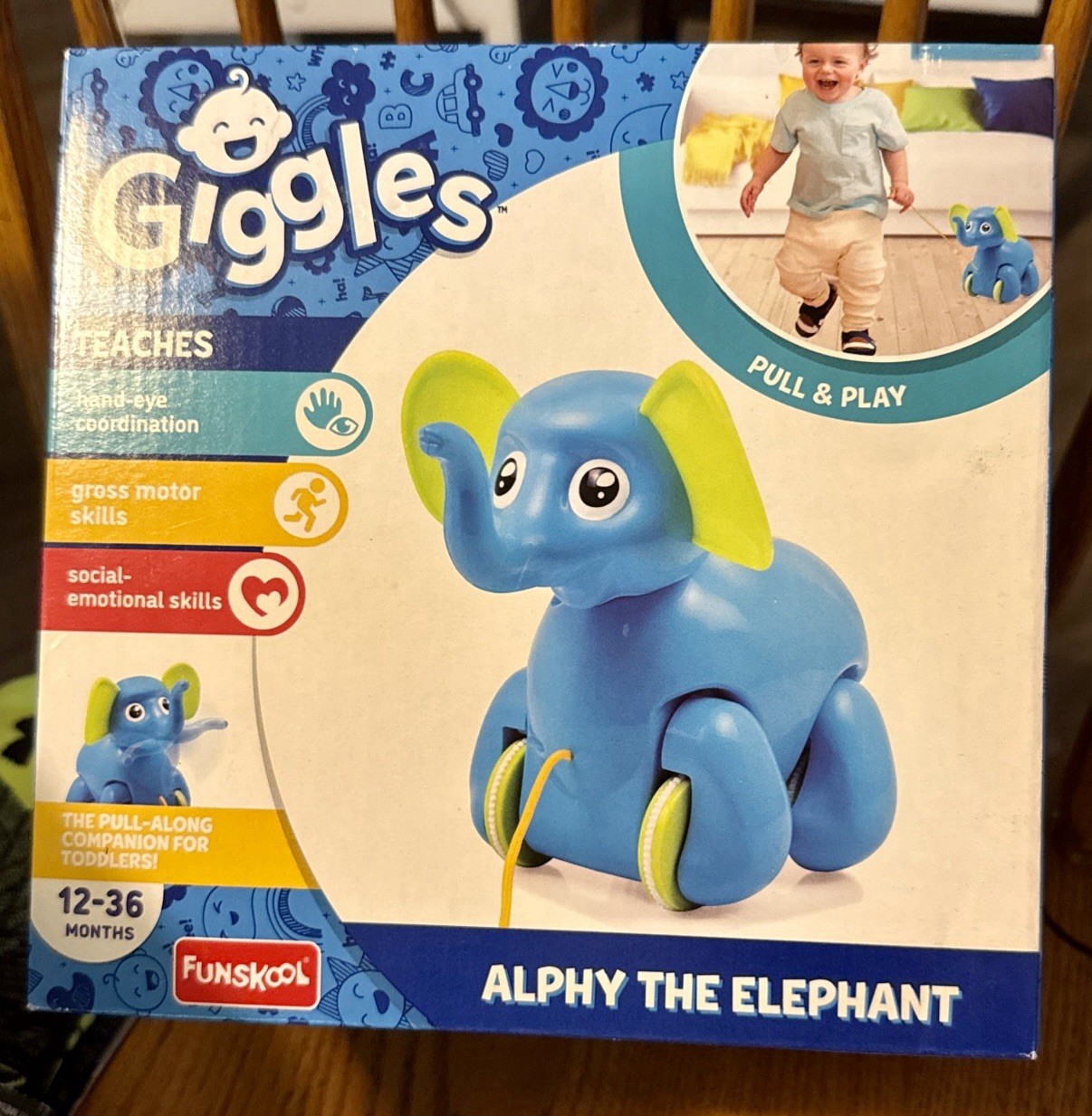 Funskool Giggles Pull & Play Alphy The Elephant