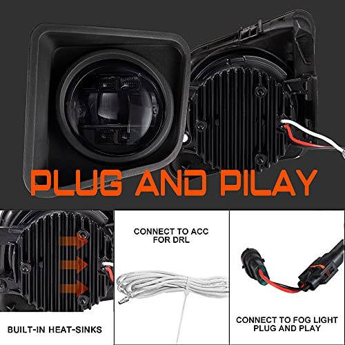 LED Fog Light DRL Compatible Toyota Tundra 2014 2021