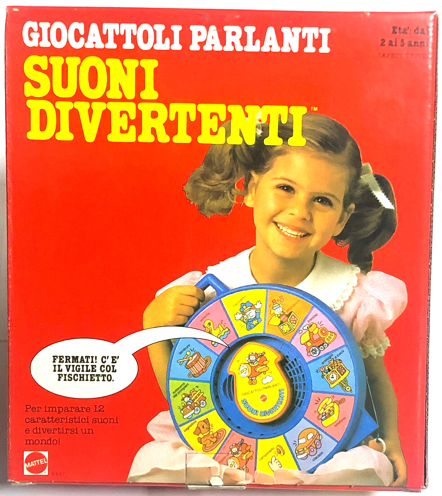 Talking Toys Funny Sounds Working by Mattel 1984 Made in Italy