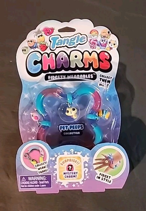 Tangle Charms Fidgety Wearables Surprise Charm Bracelet 3 Pack Pets & Cute Fruit