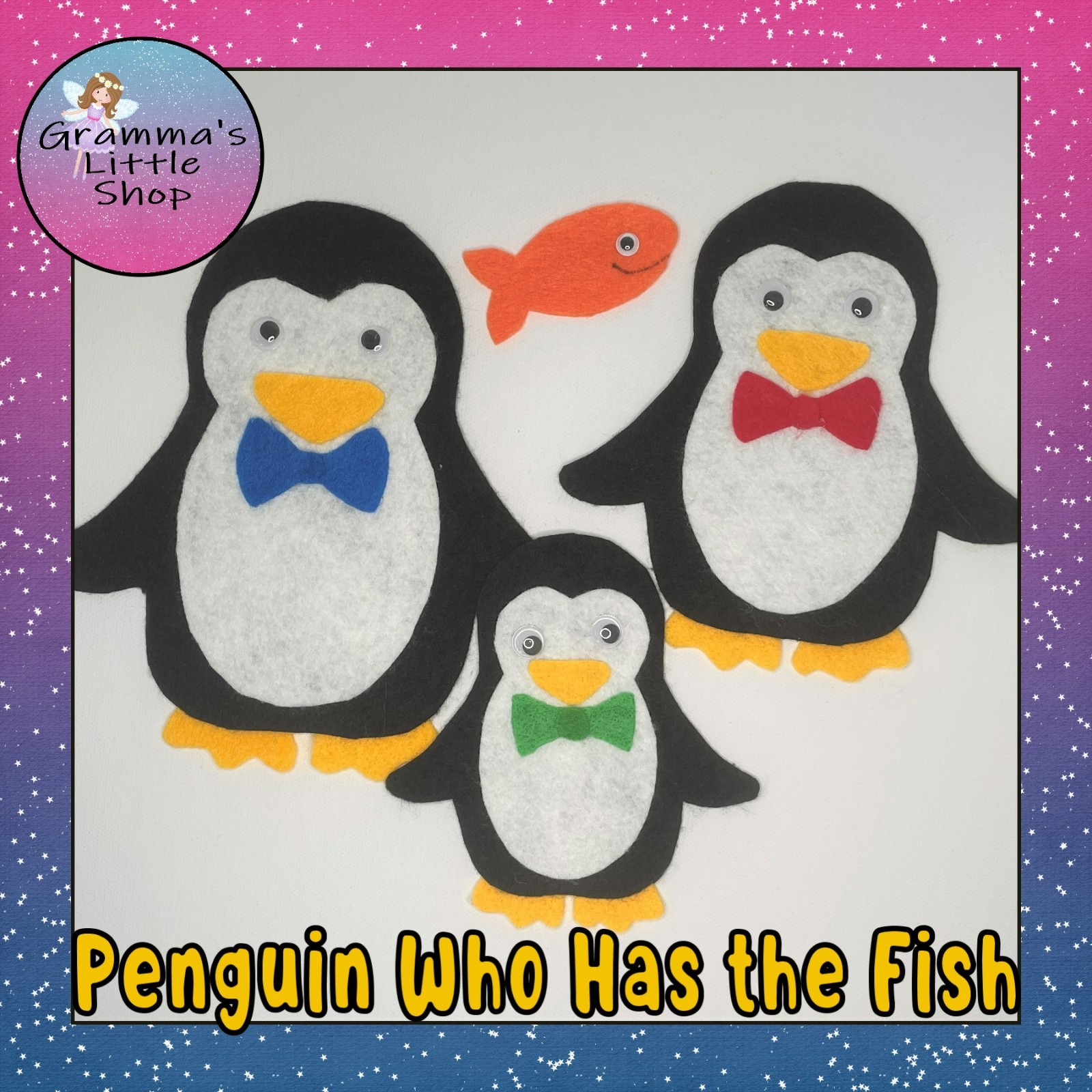 Penguin Who Has the Fish Felt Game – A Wintry Hide & Seek Adventure with Sizes