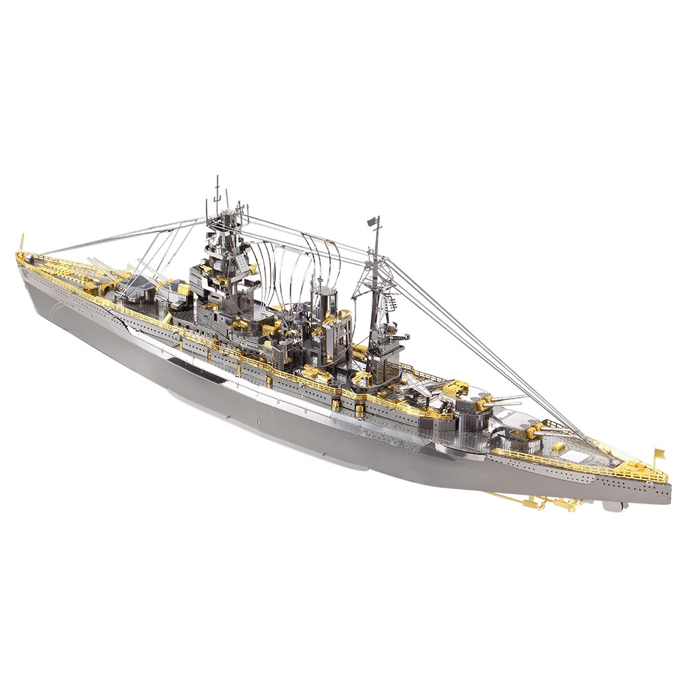 3D Metal Puzzle Battleship Model Building Kits Boat Teens Brain Teaser Gift