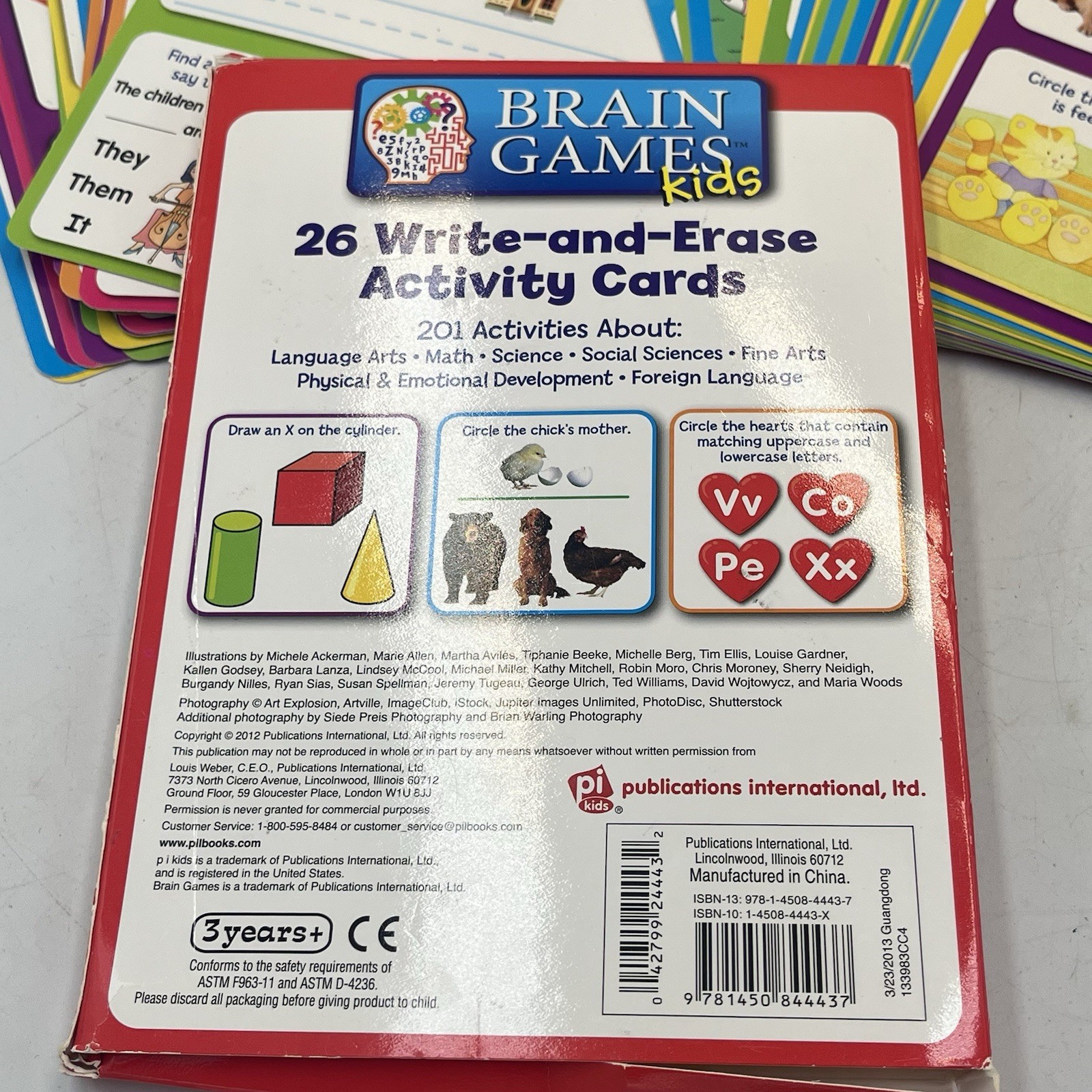 Brain Games Kids Preschool & Kindergarten Write-and-Erase Activity Cards