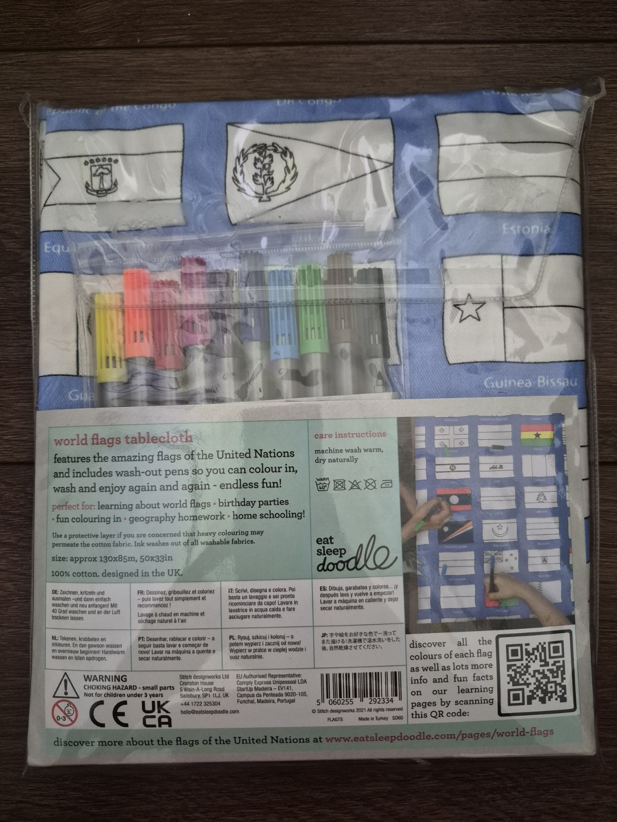 NEW World Flags Table Cloth from Eat Sleep Doodle