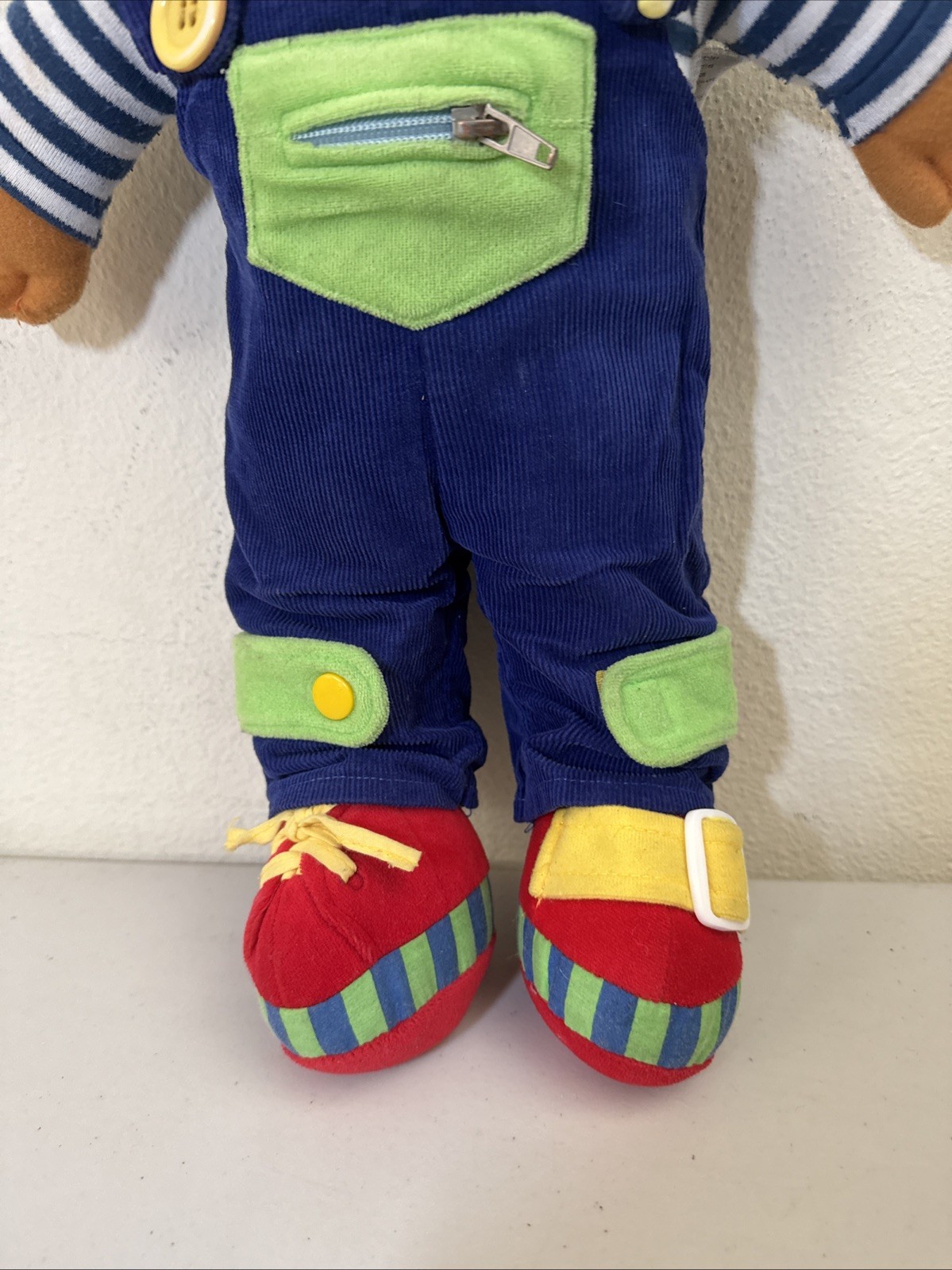 Excellerations Boy Doll 18” Rag Doll Stuffed & Clothed for Learning To Dress