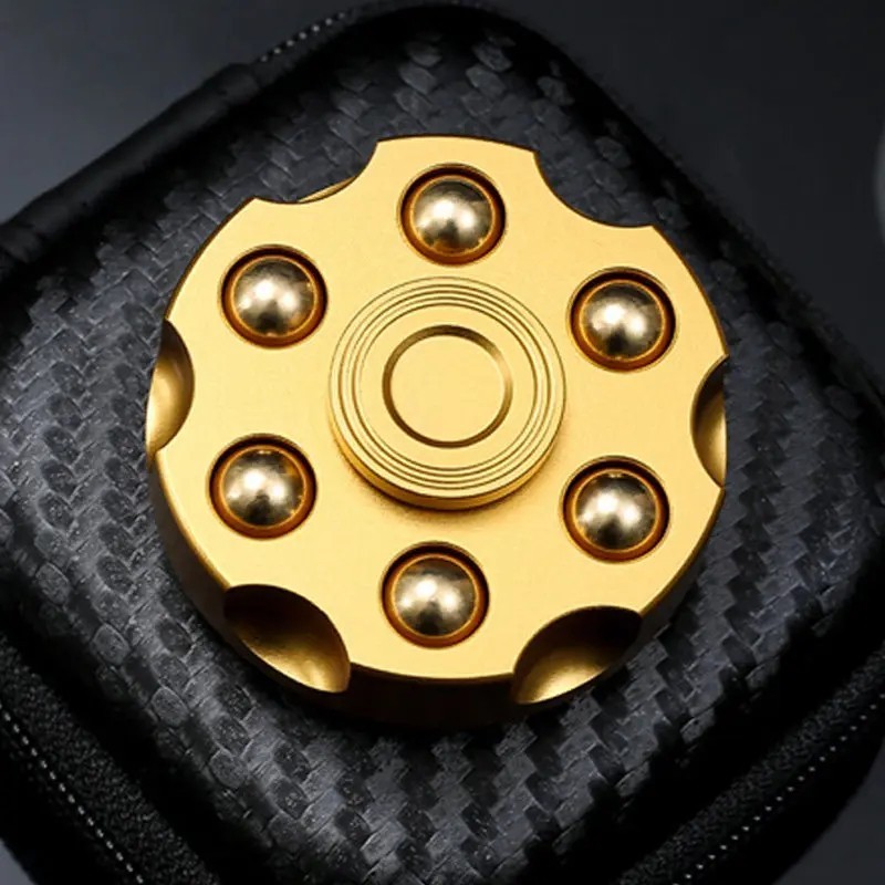 Metal EDC Fidget Spinner Alloy Hand Roller Stress Relief Decompression Toy.