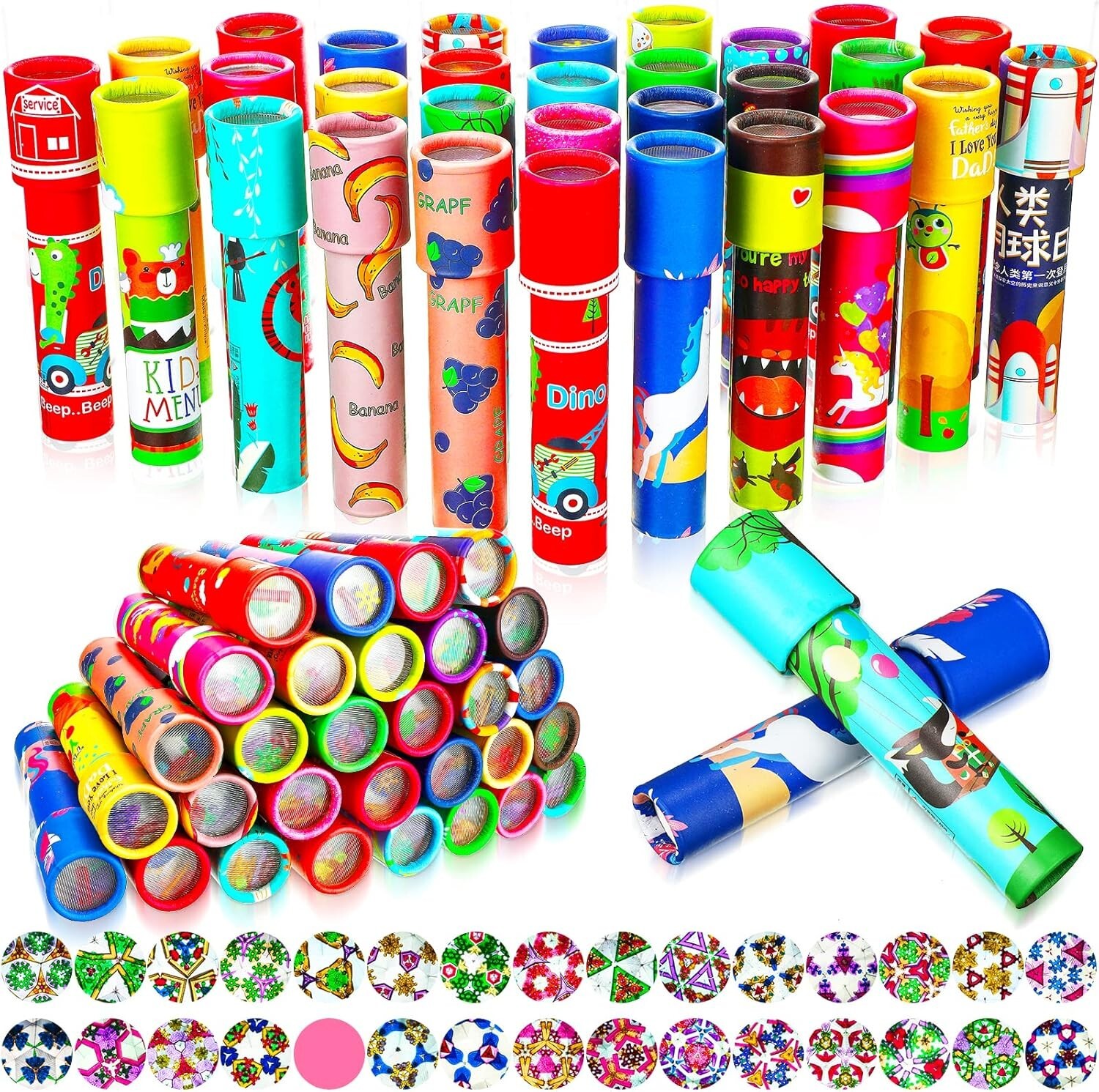 30 Pcs Classic Kaleidoscope Educational Kaleidoscope Toy Return Gift Vintage New