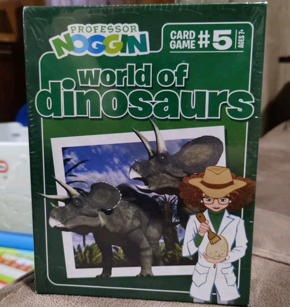 Professor Noggins World of Dinosaurs Card Game #5 NEW SEALED