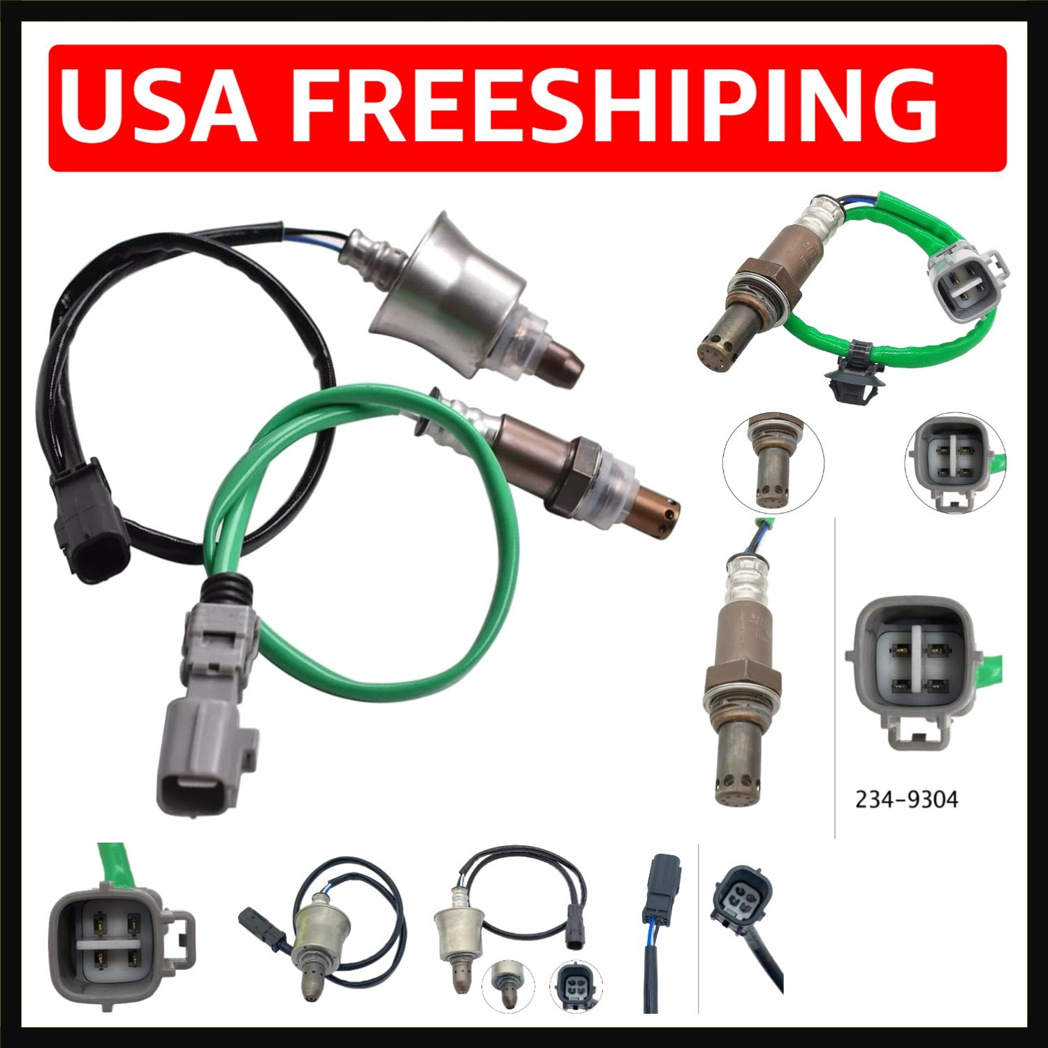 2X Upstream&Downstream Oxygen Sensor for 2018-2024 Toyota Camry 2.5L L4 / 2019-2
