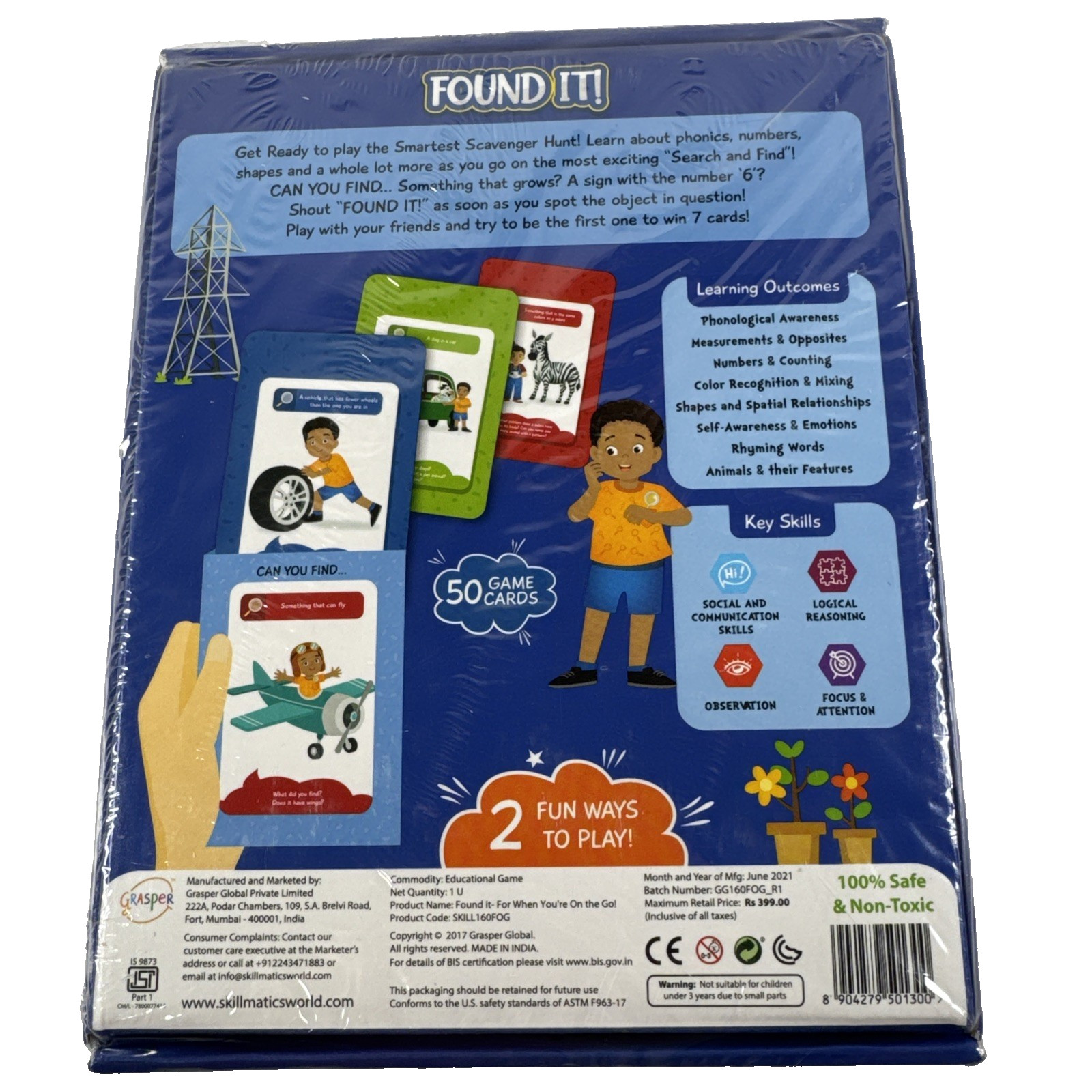 SEALED Skillmatics Card Game FOUND IT Travel Scavenger Hunt for Kids Ages 4 – 7